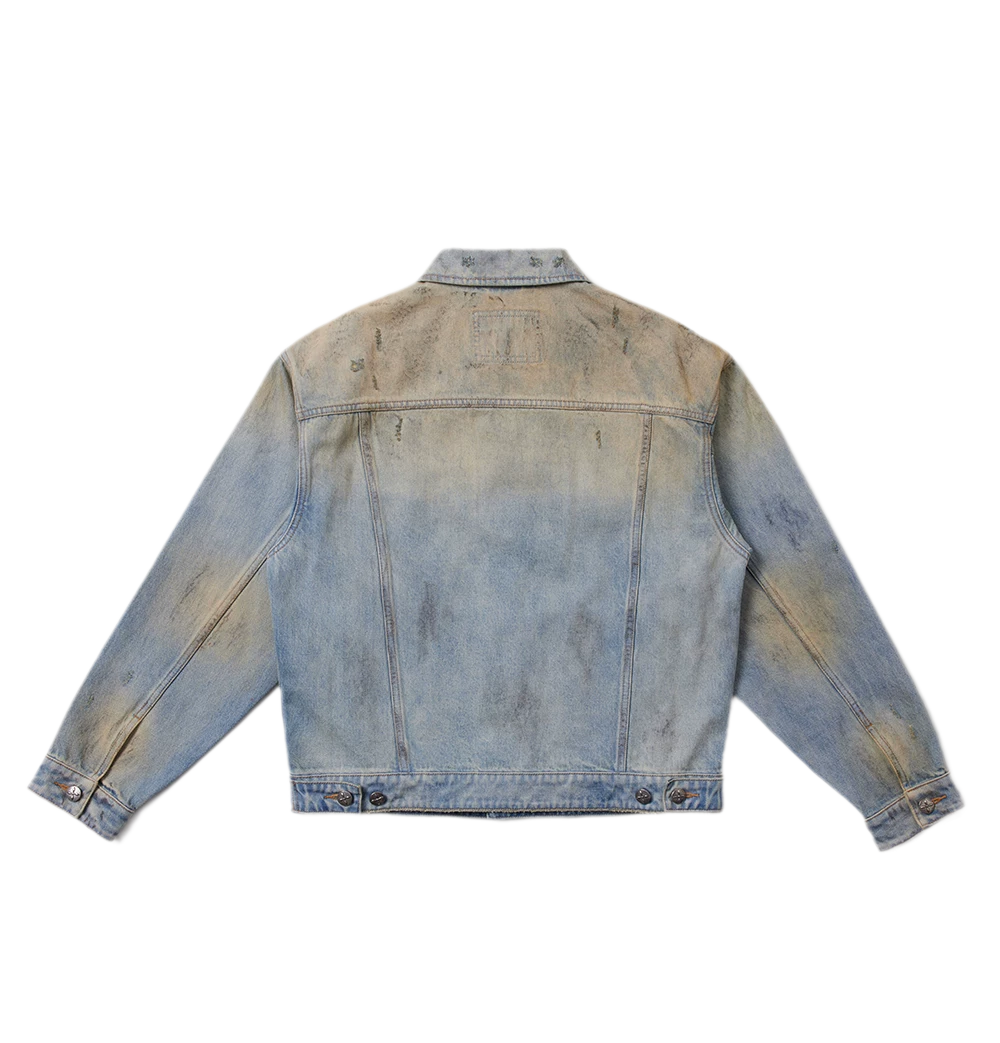 Cross Statue Denim Jacket