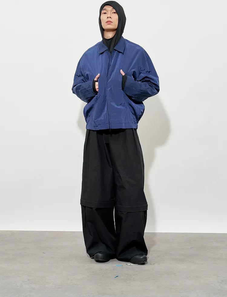 Textured Curved Panel Jacket