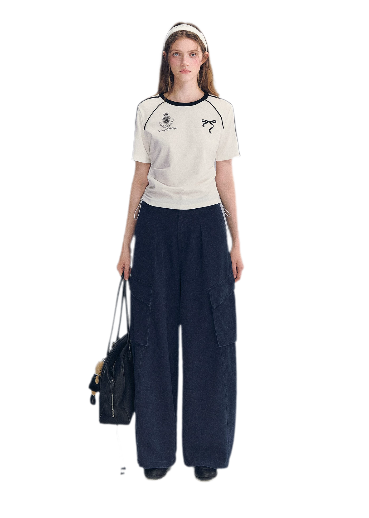 Embroidered Crop T-shirt