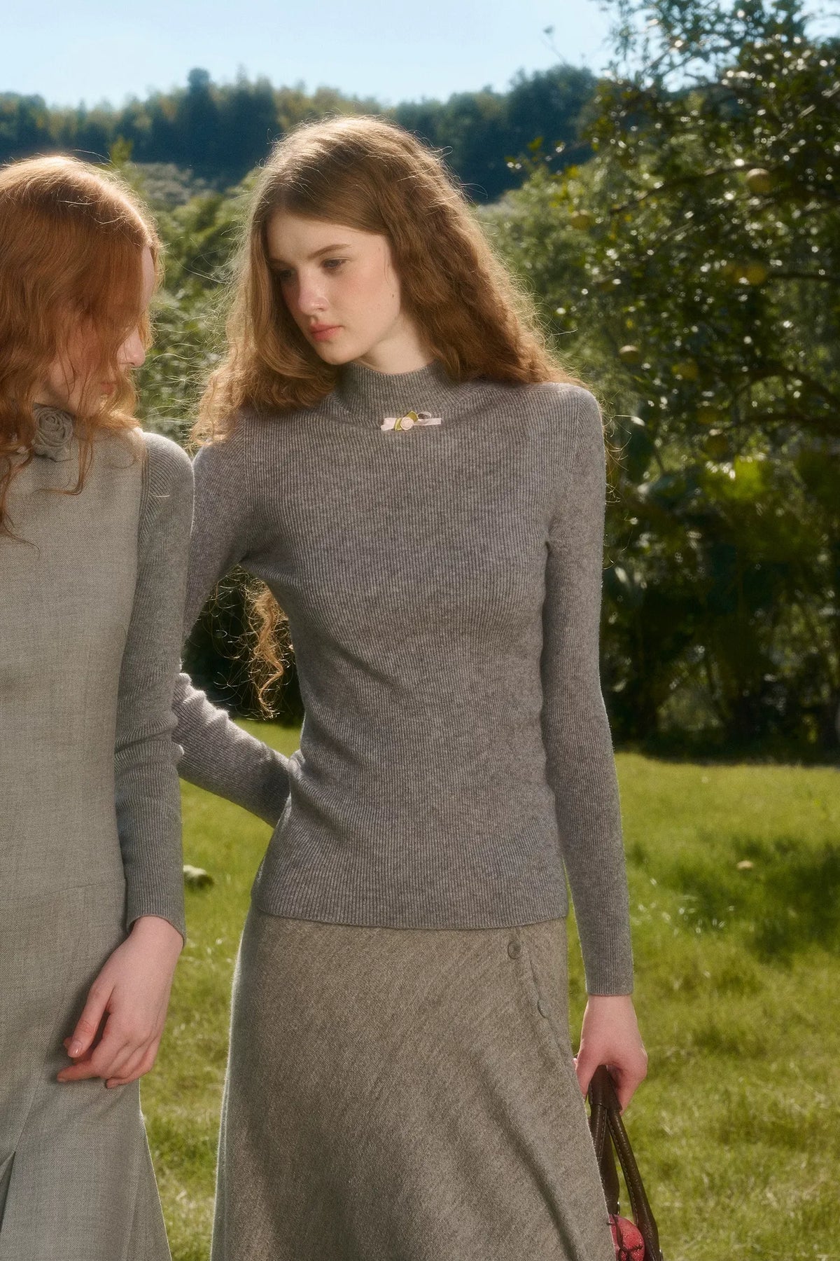 Cashmere Ribbed Fitted Sweater