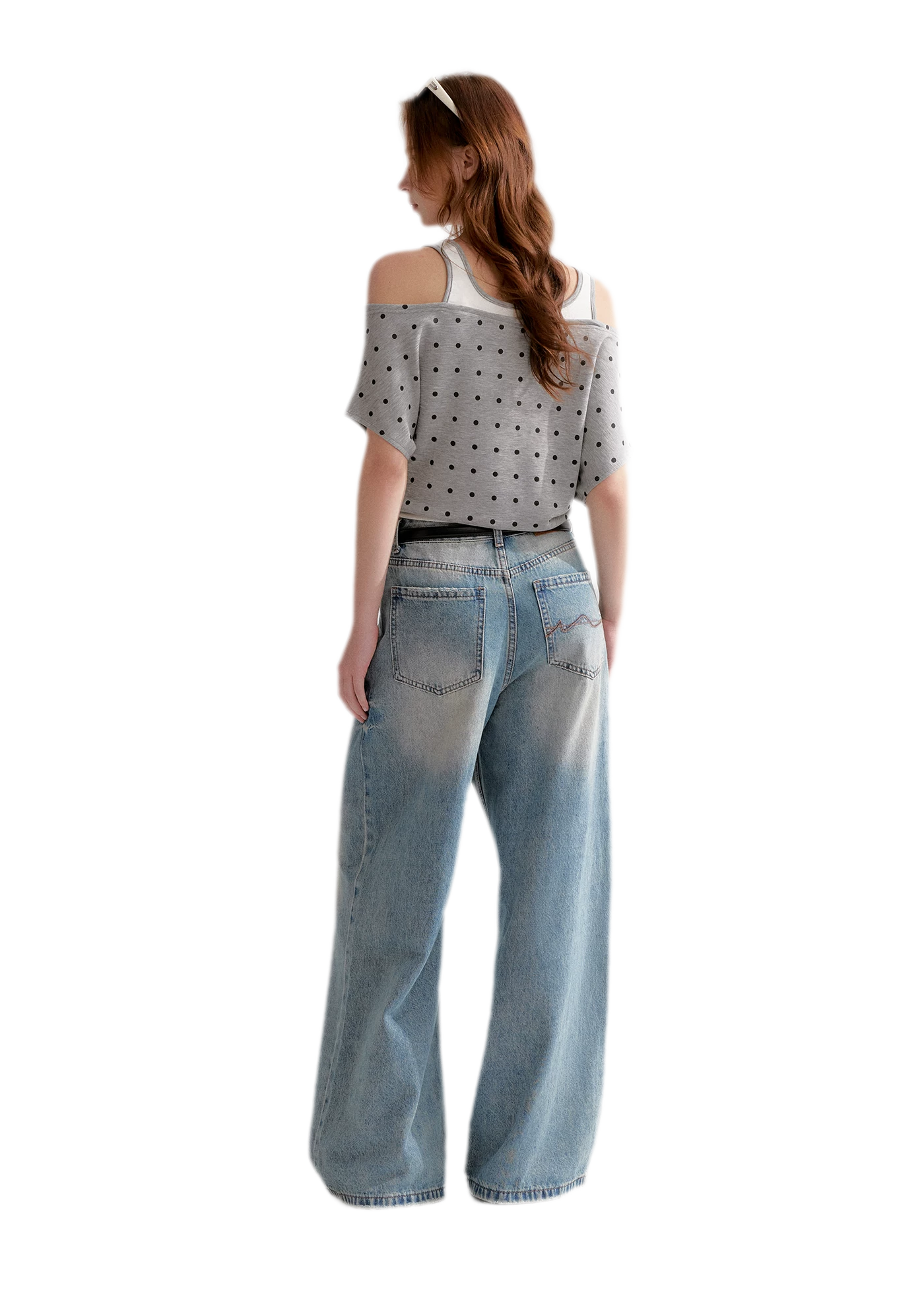 Polka Dot Layered T-Shirt