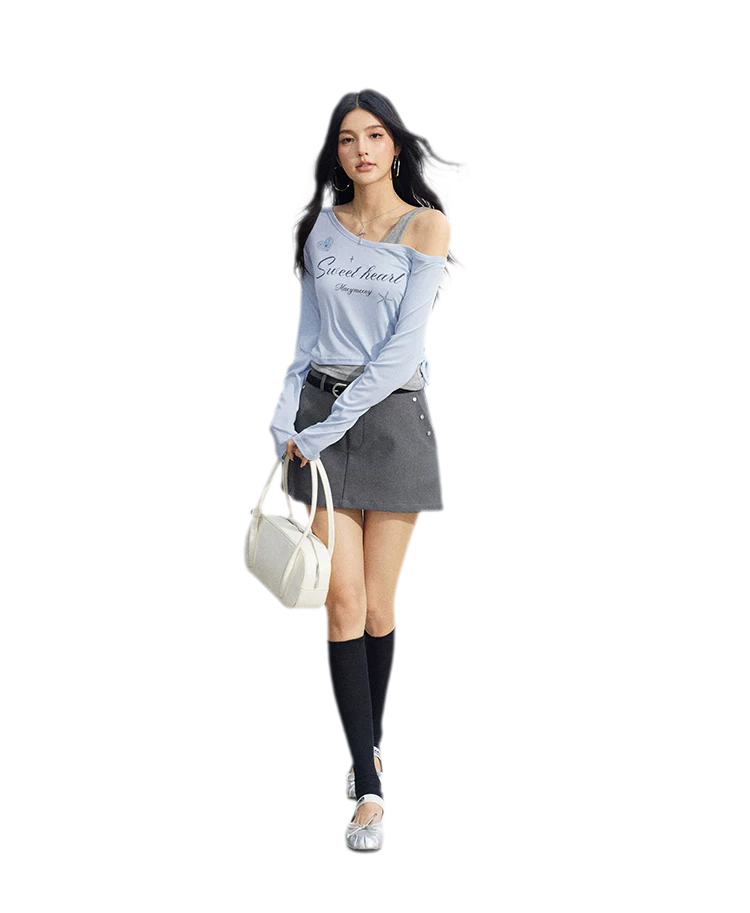 Layered One-Shoulder Top