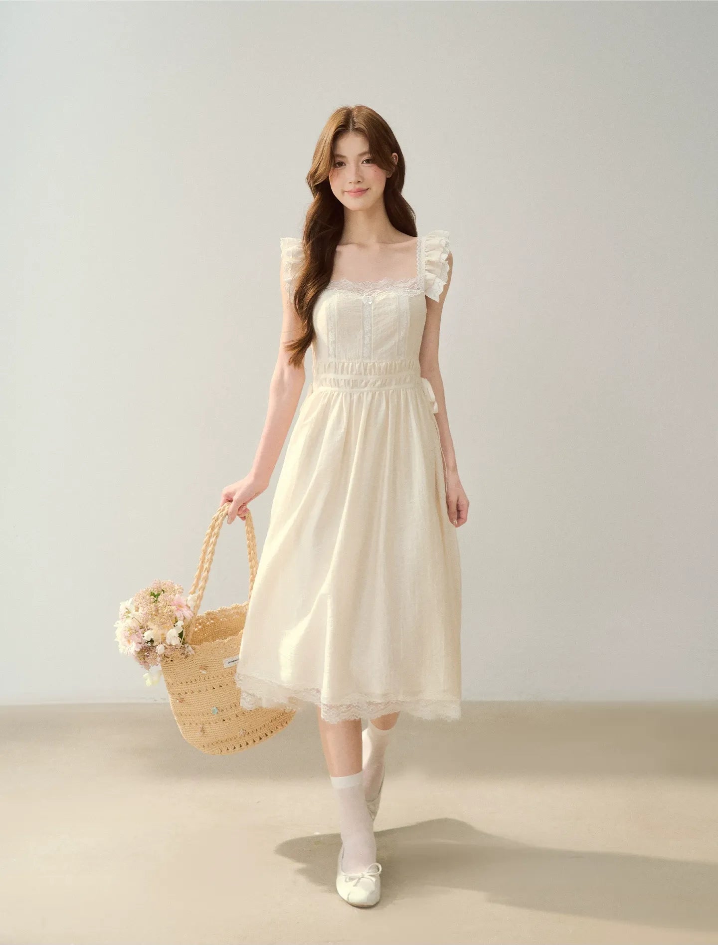 Lace Trim Slip Dress