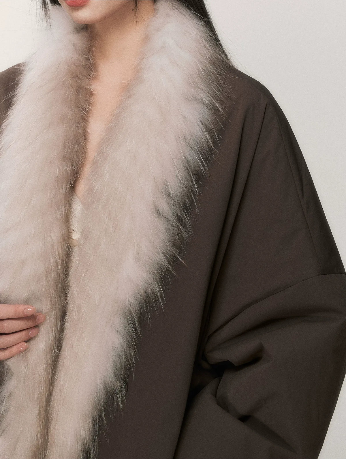 Fox Fur Goose Down Coat