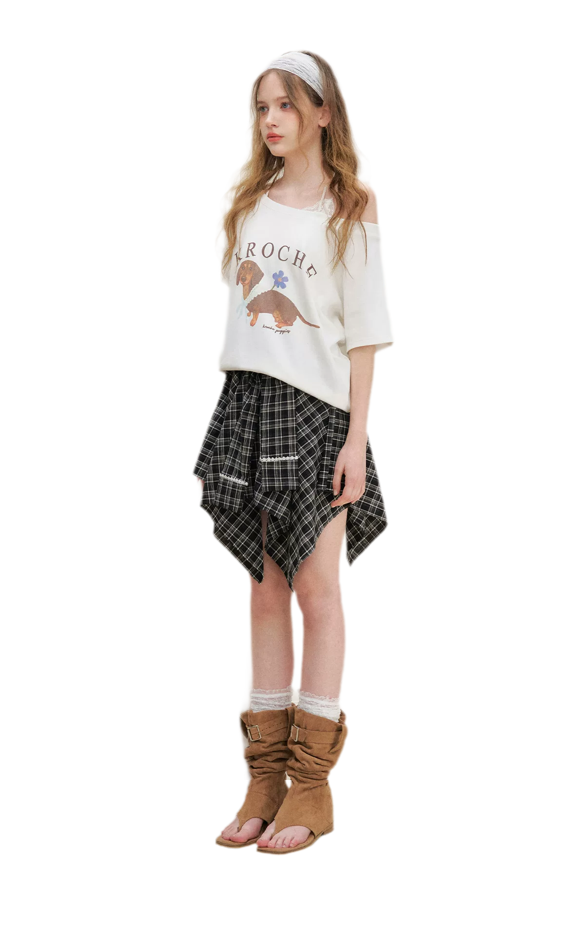 Handpainted Dachshund Tee Cami