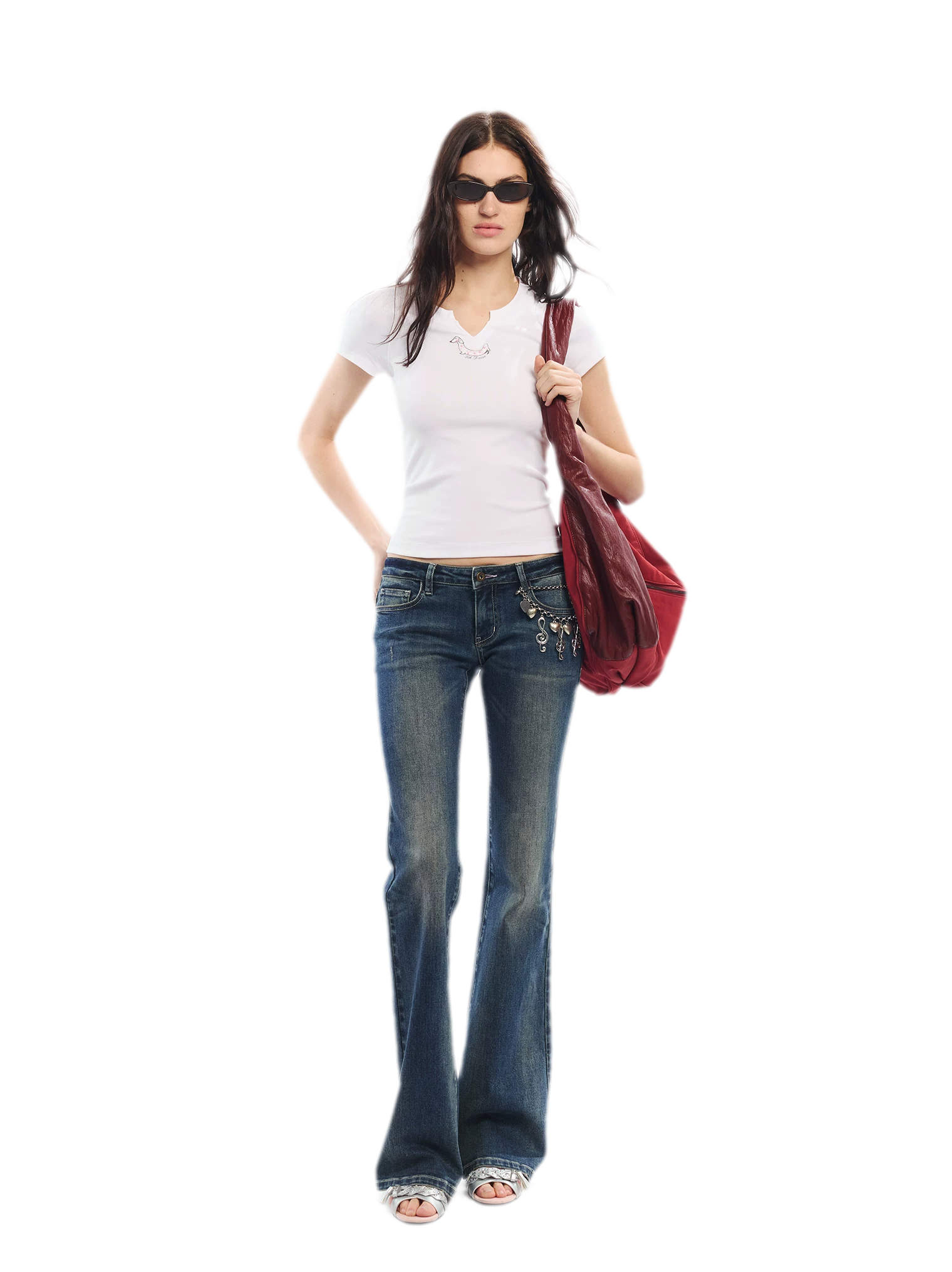 Summer V-neck Slim Fit T-shirt