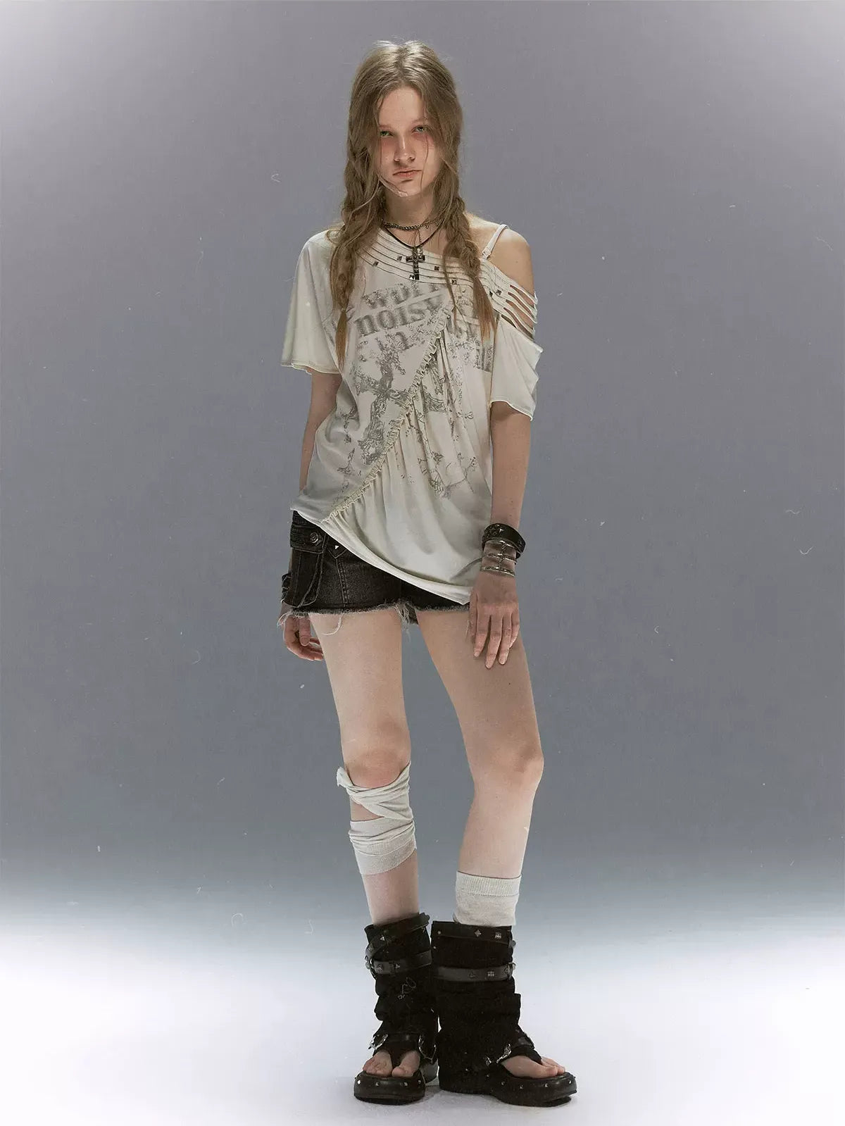 Punk Tencel Studded Tee