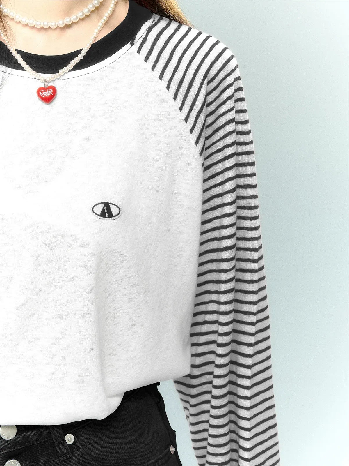 Color-Block Striped Top