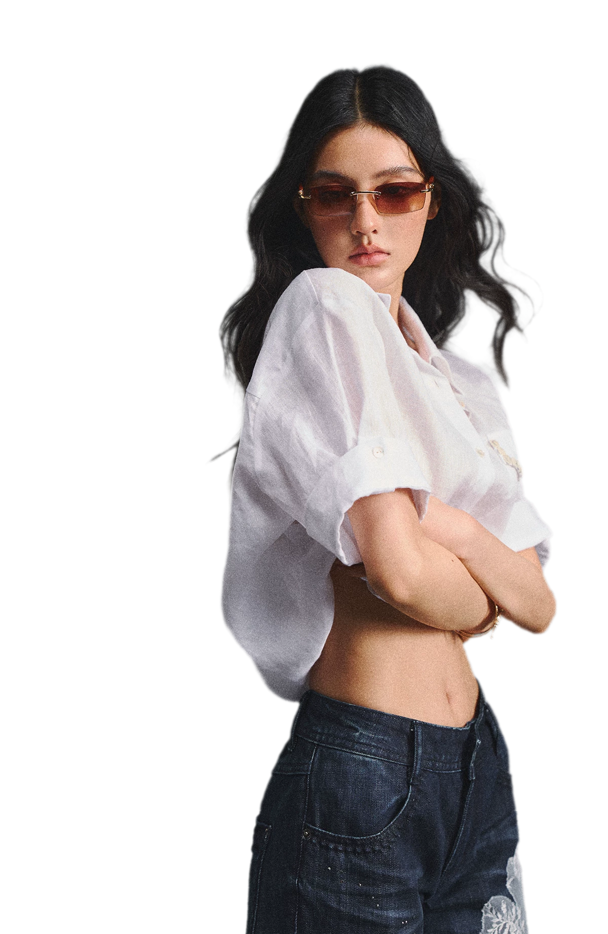 Linen Relaxed Cuff Shirt