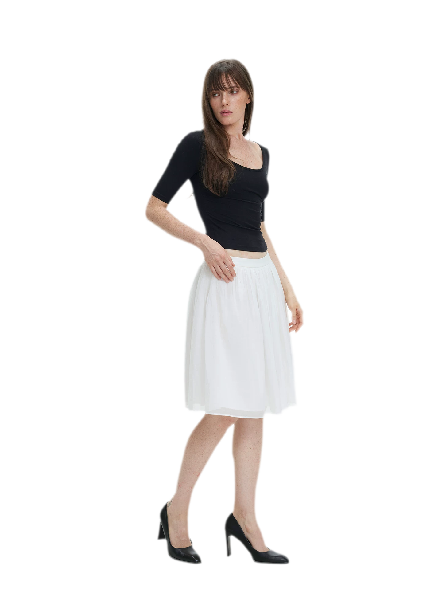 Soft U-Neck Slim-Fit T-Shirt
