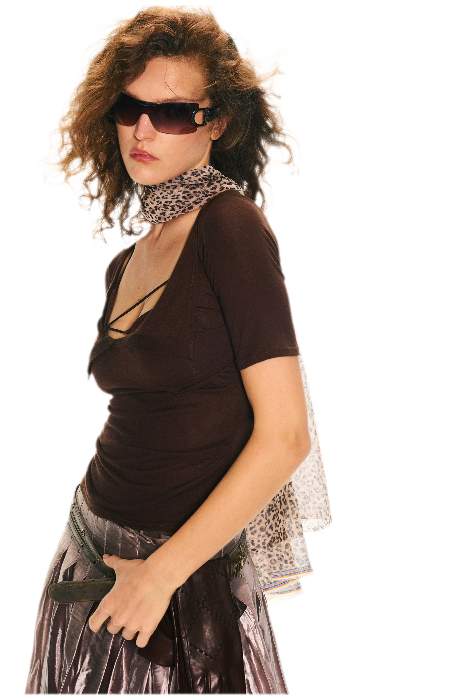 Retro Slim Fit Knit T-Shirt