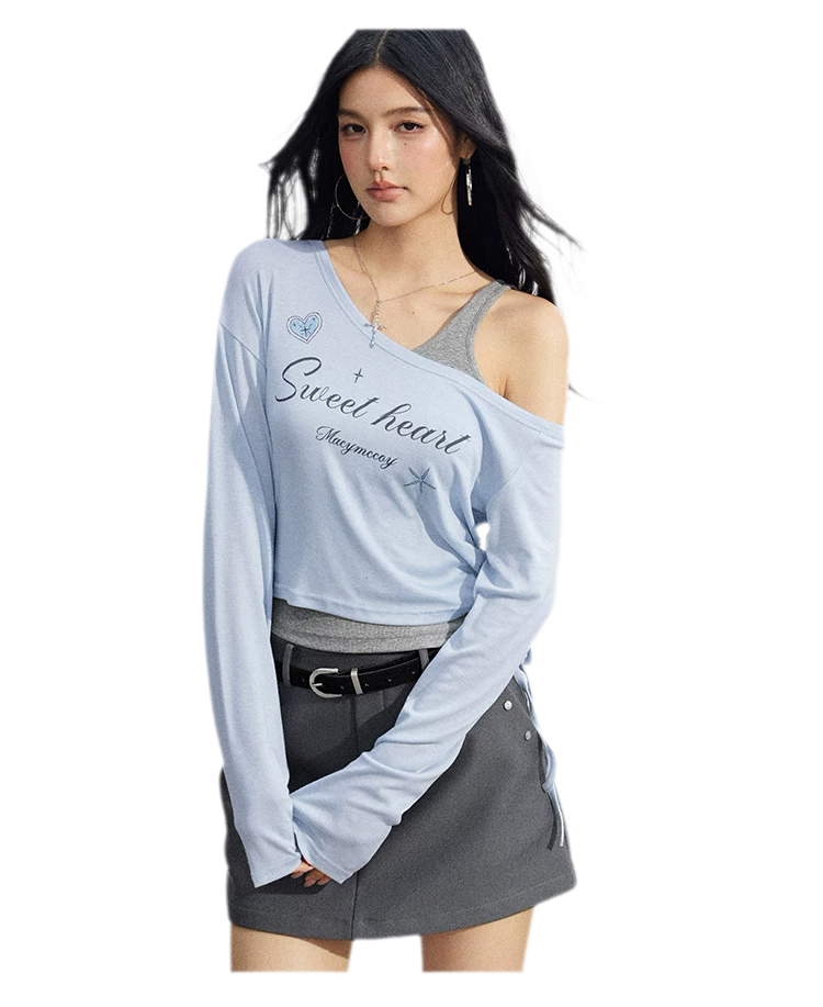 Layered One-Shoulder Top