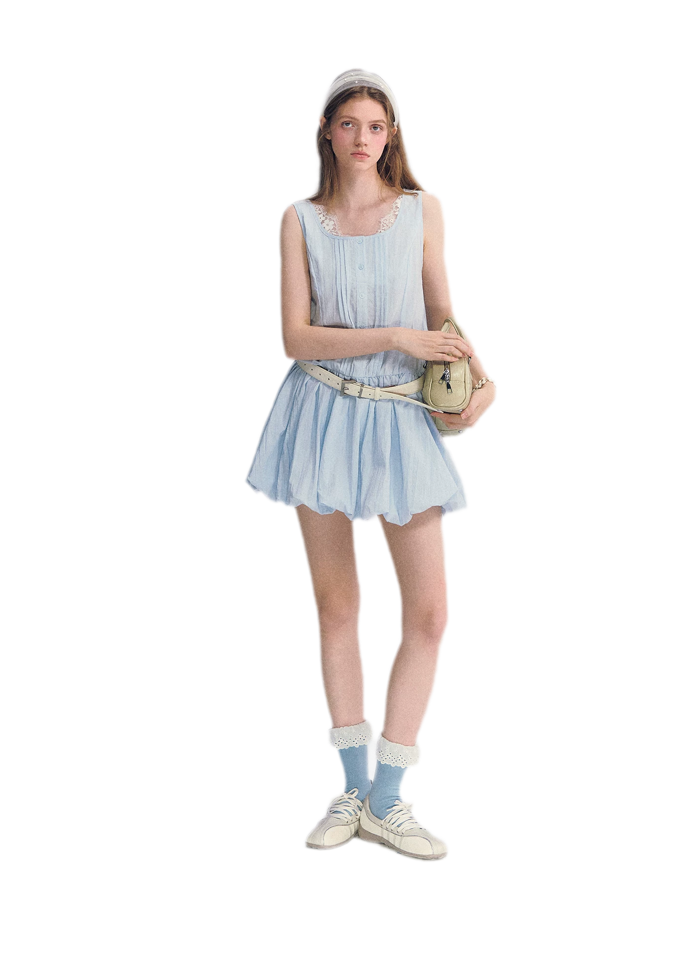 Lace Square Neck Dress