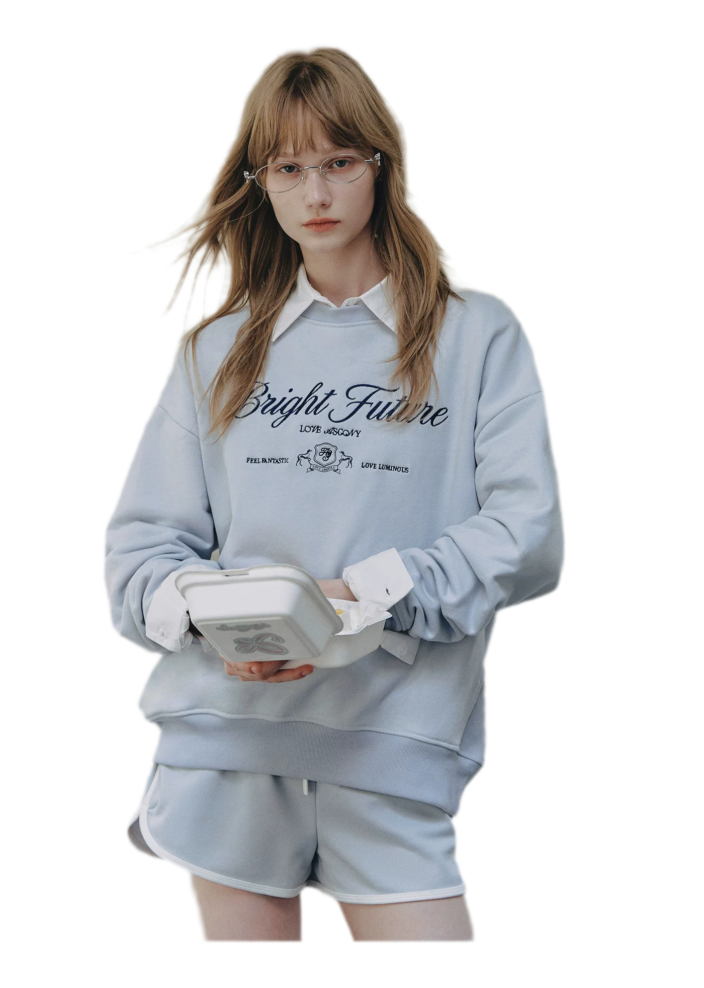 Embroidered Graphic Crewneck Sweatshirt