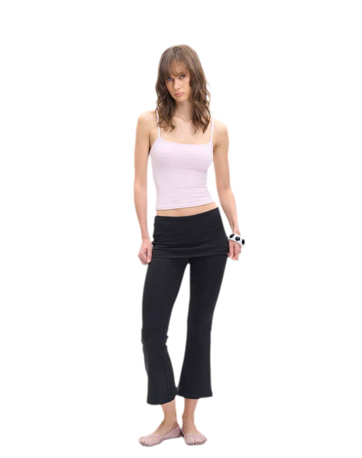 Capri Foldover Flare Pants