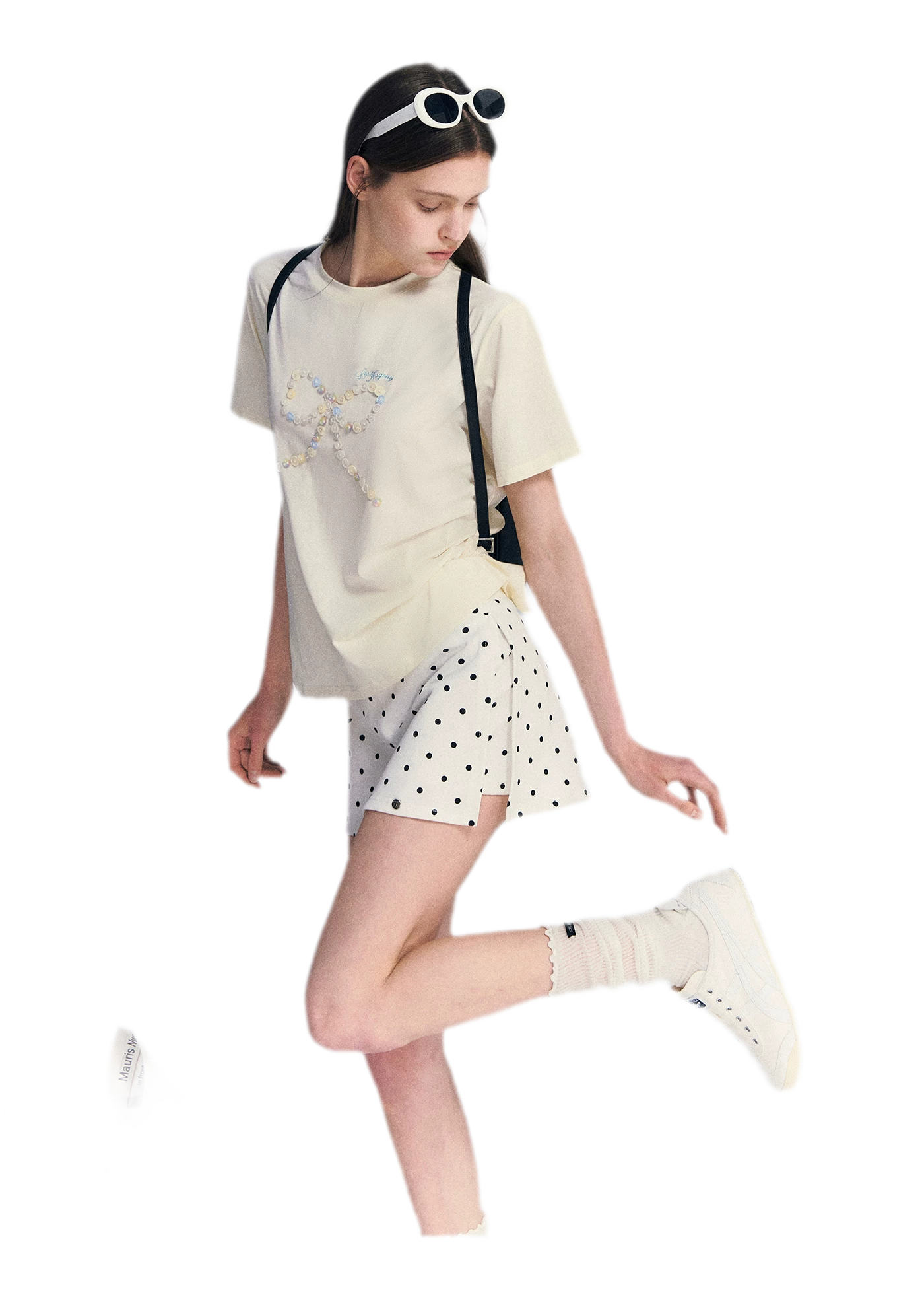 Hand-Sewn Bow T-Shirt