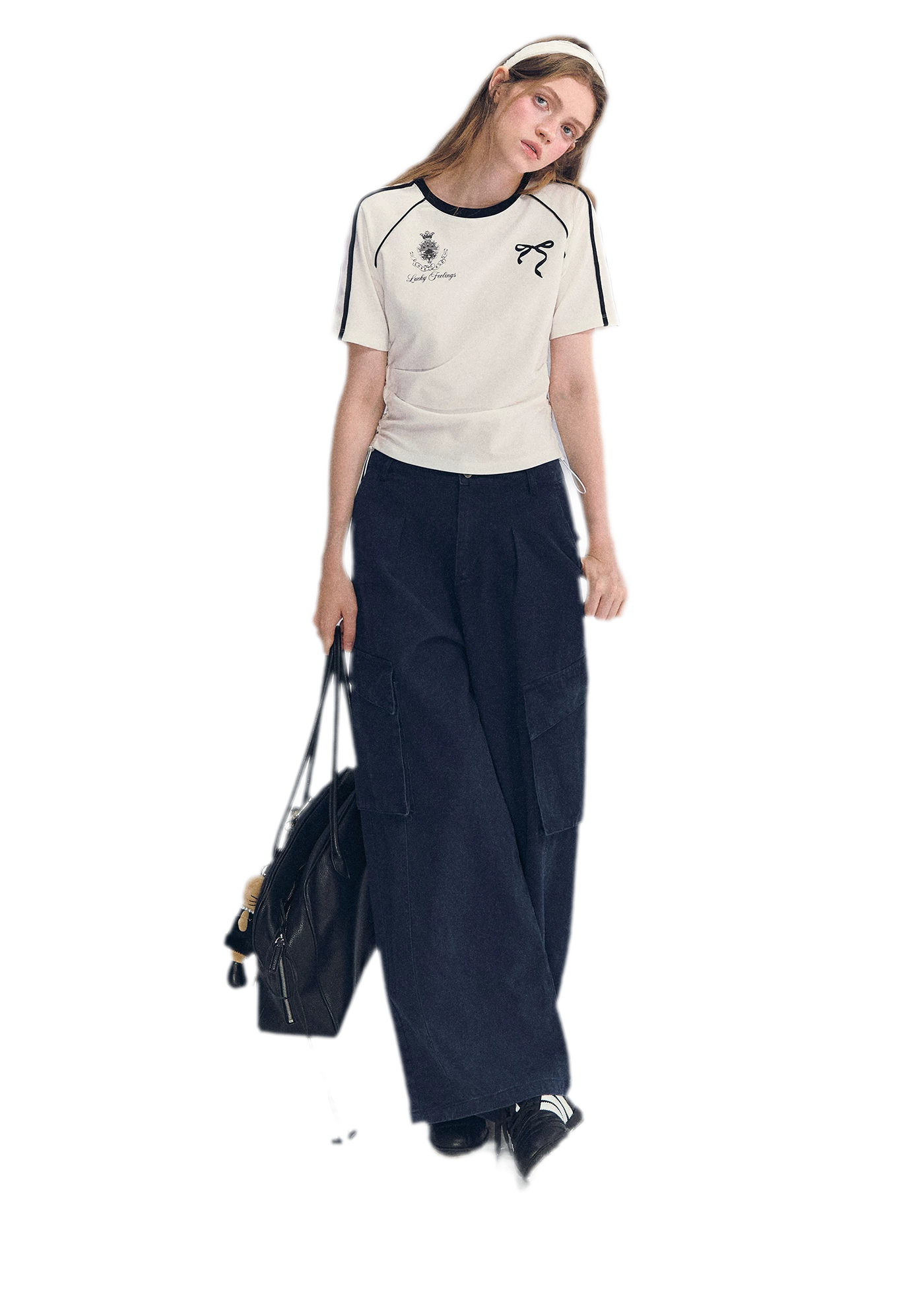 Embroidered Crop T-shirt