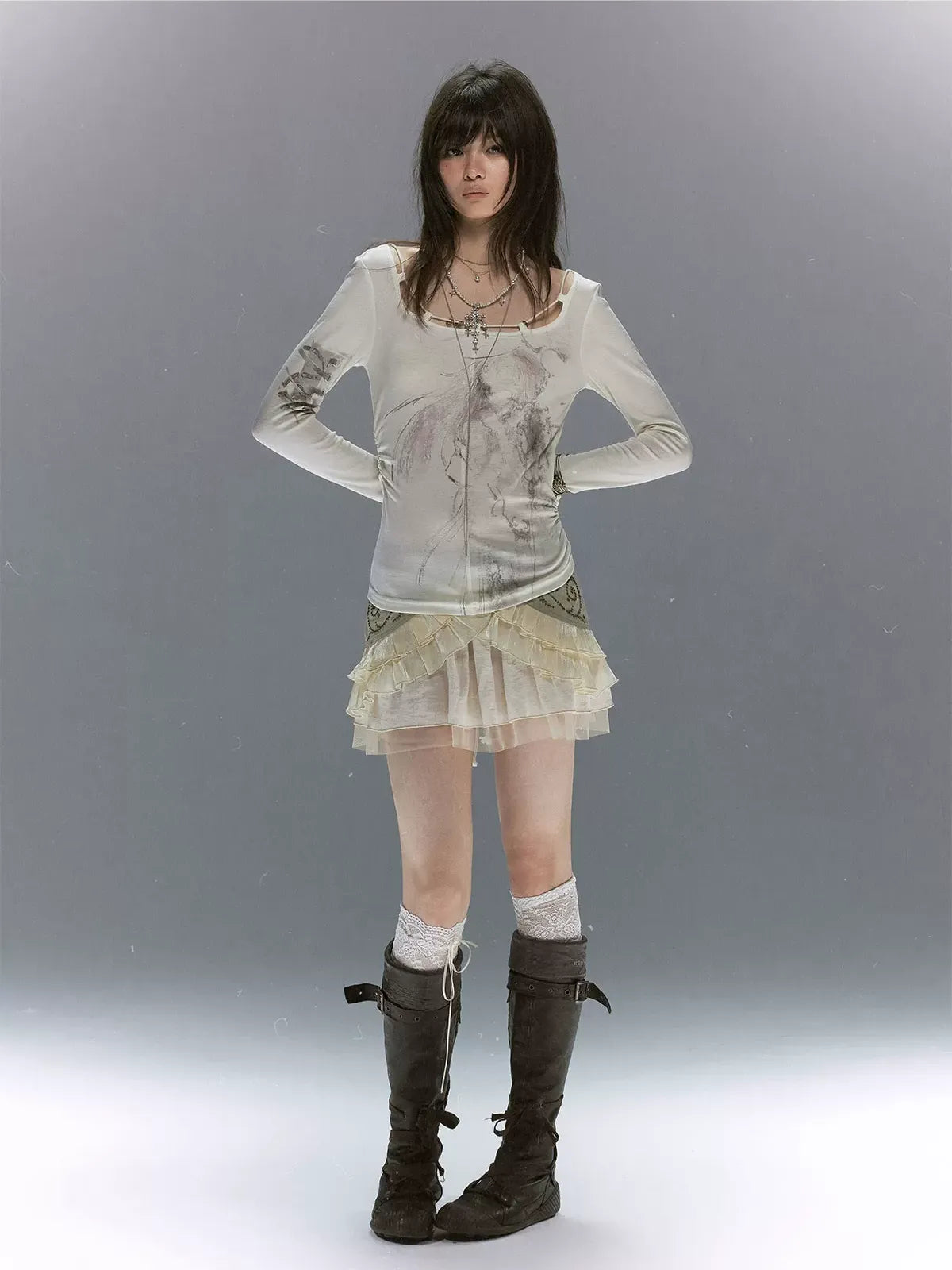 Sheer Lace Slim Top