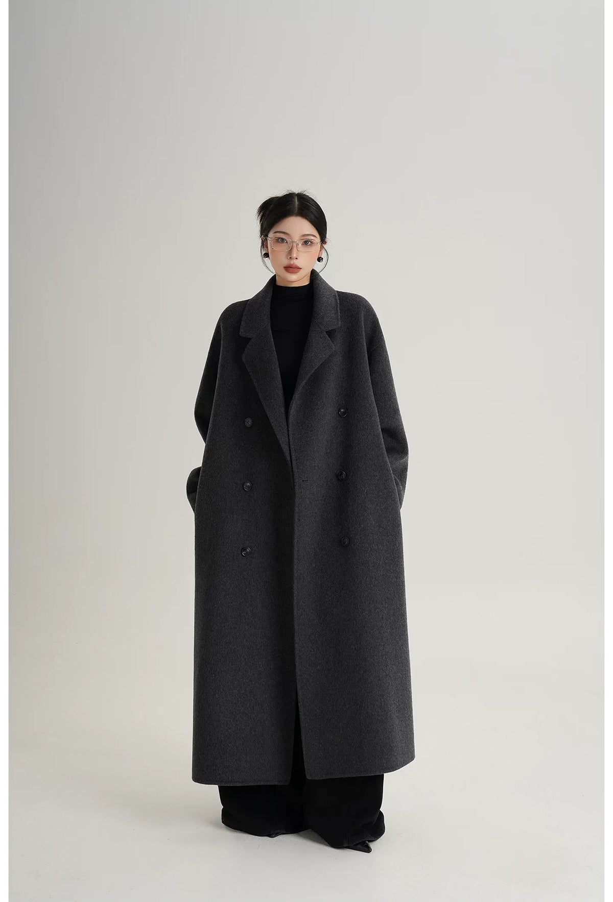 Hand-Sewn Oversized Wool Coat