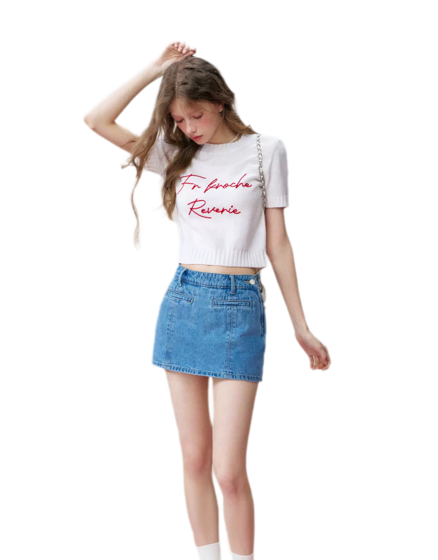 Colorblock Wool Knit Tee