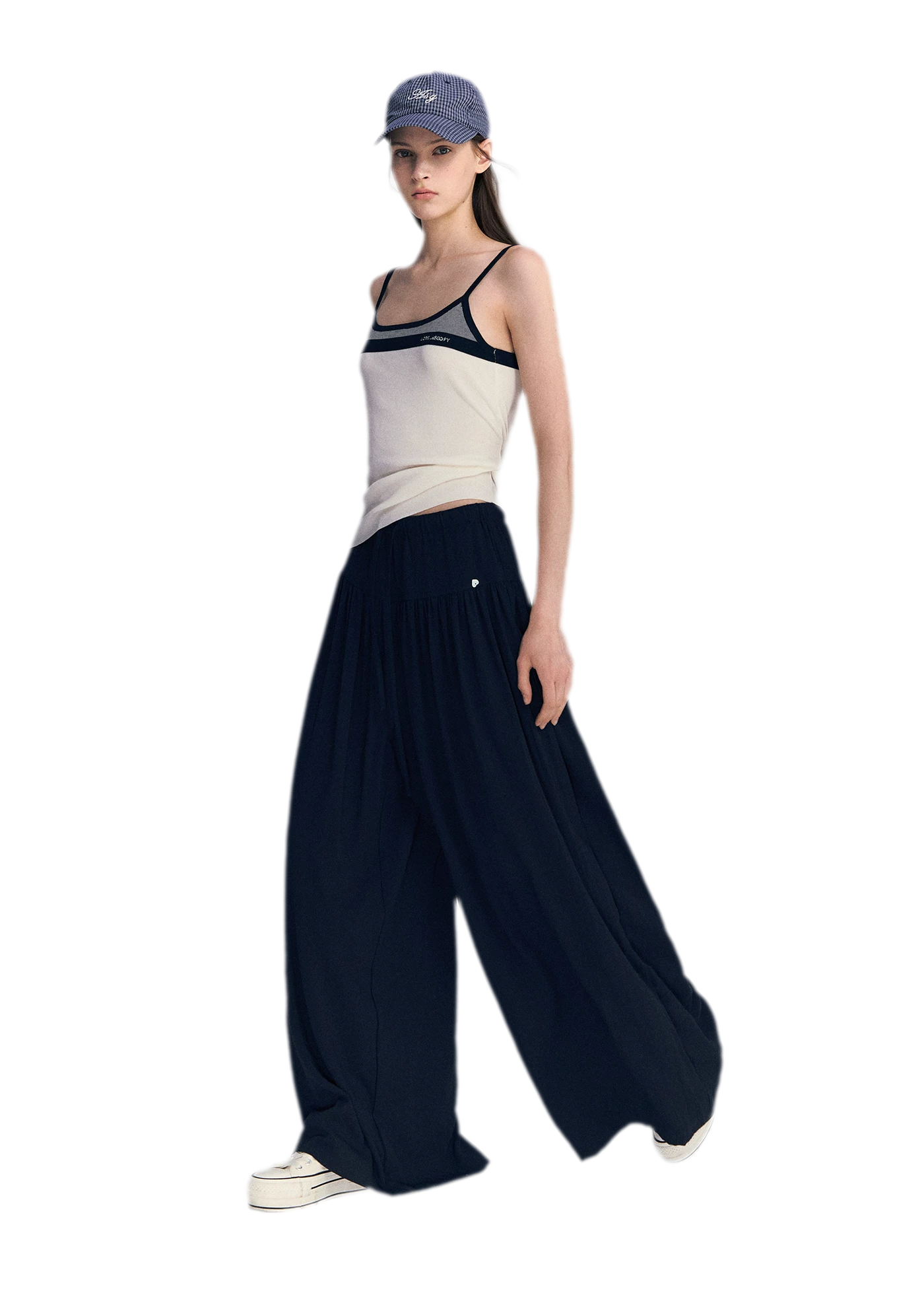 Lyocell Contrast Tie Cami