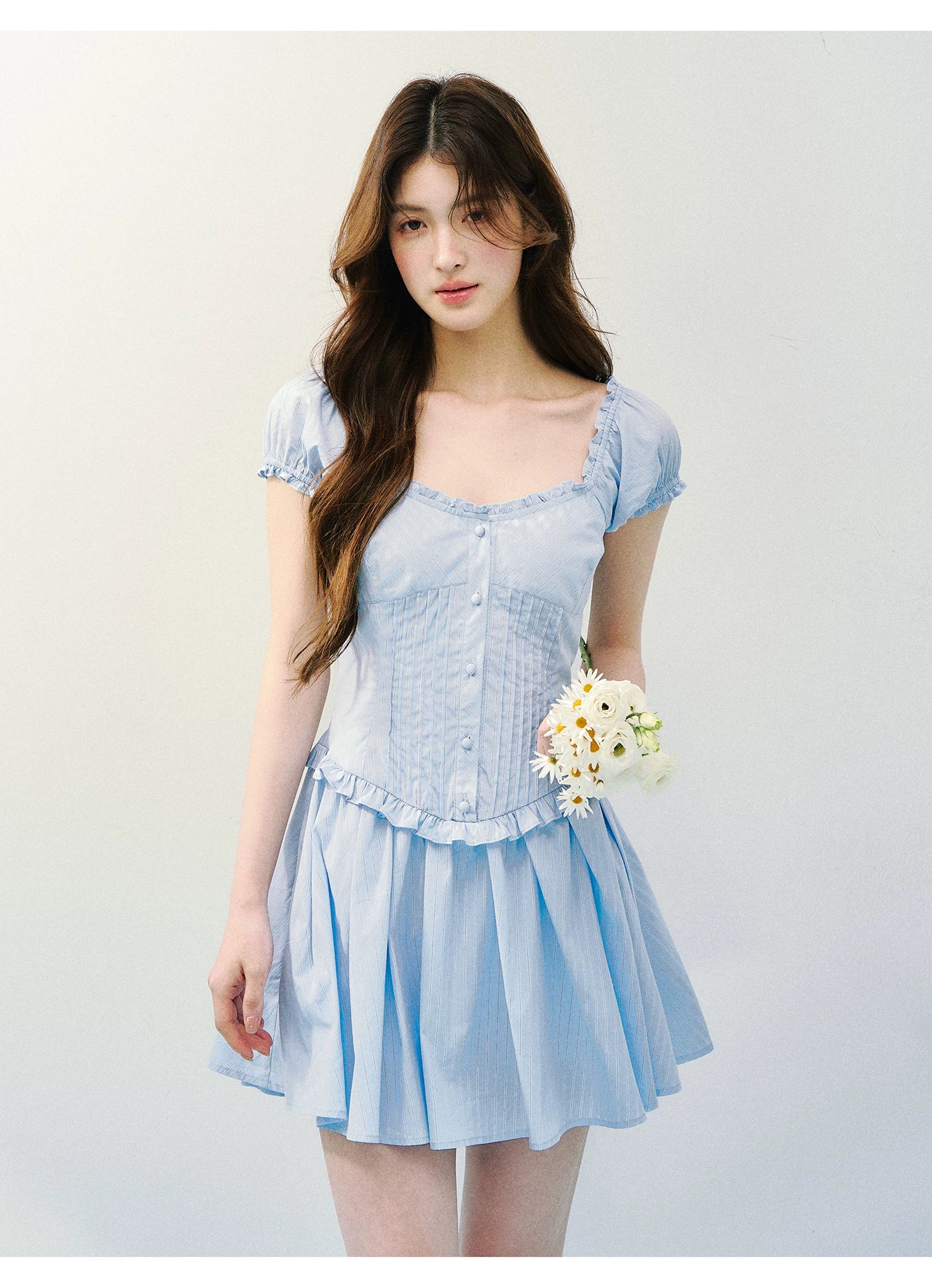 Sea Salt Afternoon Striped Tea Dress