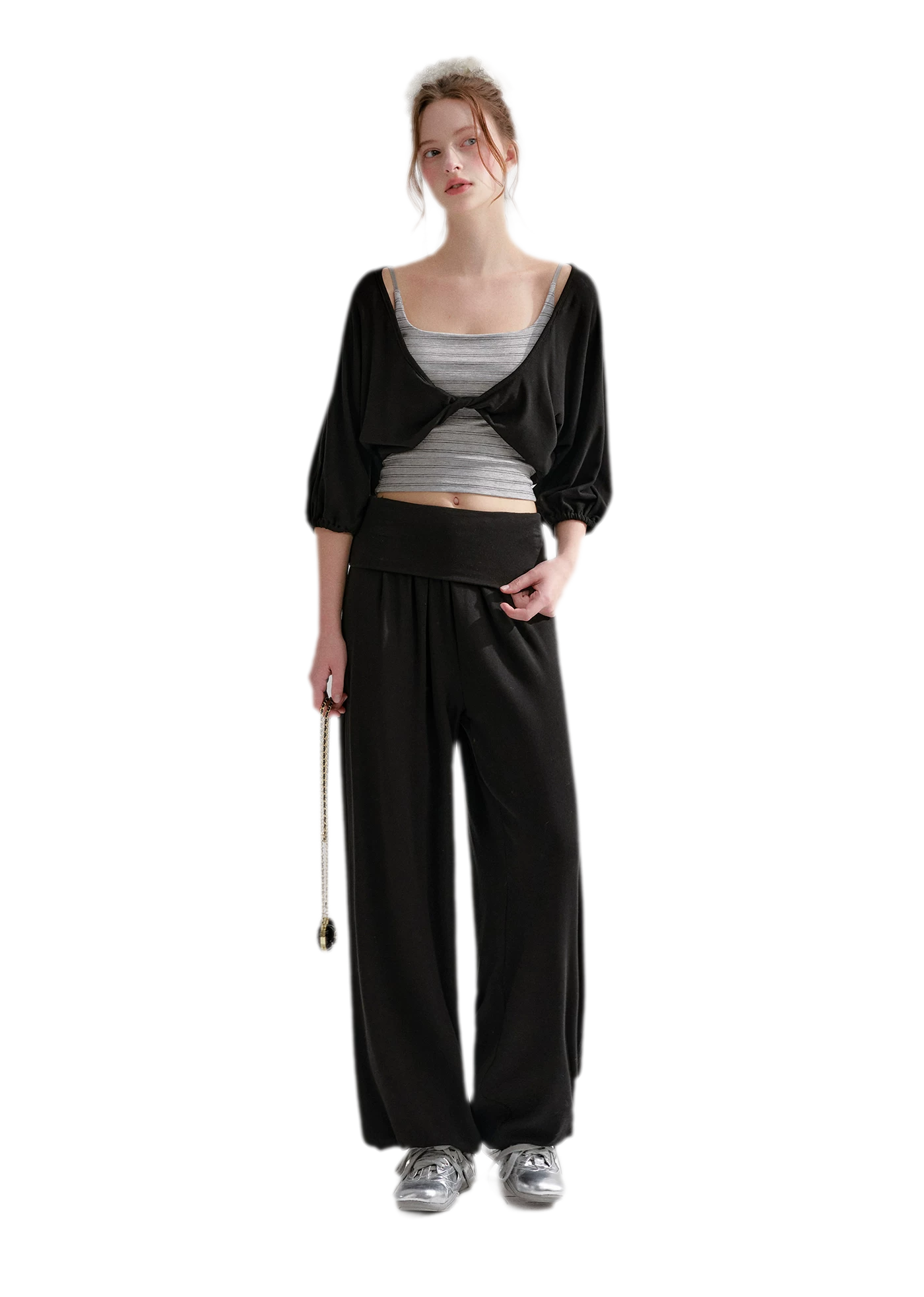 Lantern Sleeve Knit Set