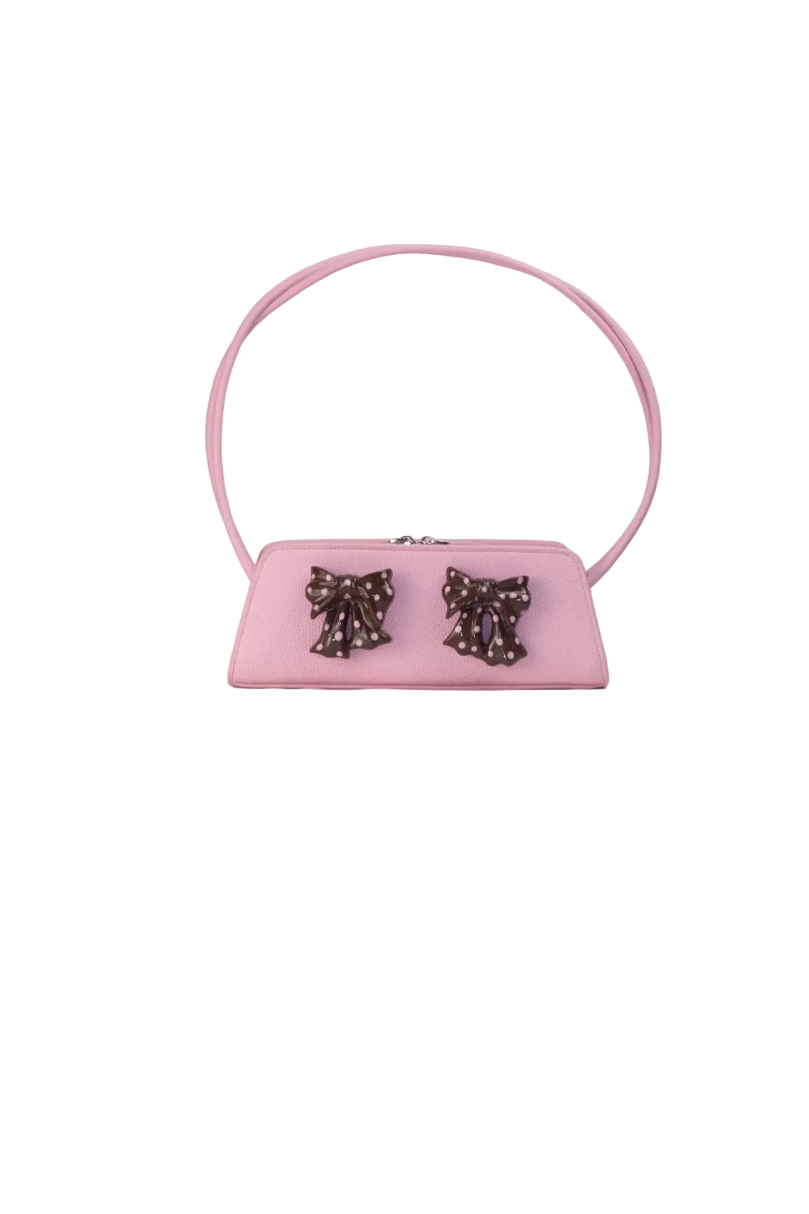 Ceramic Bow Leather Shoulder Bag