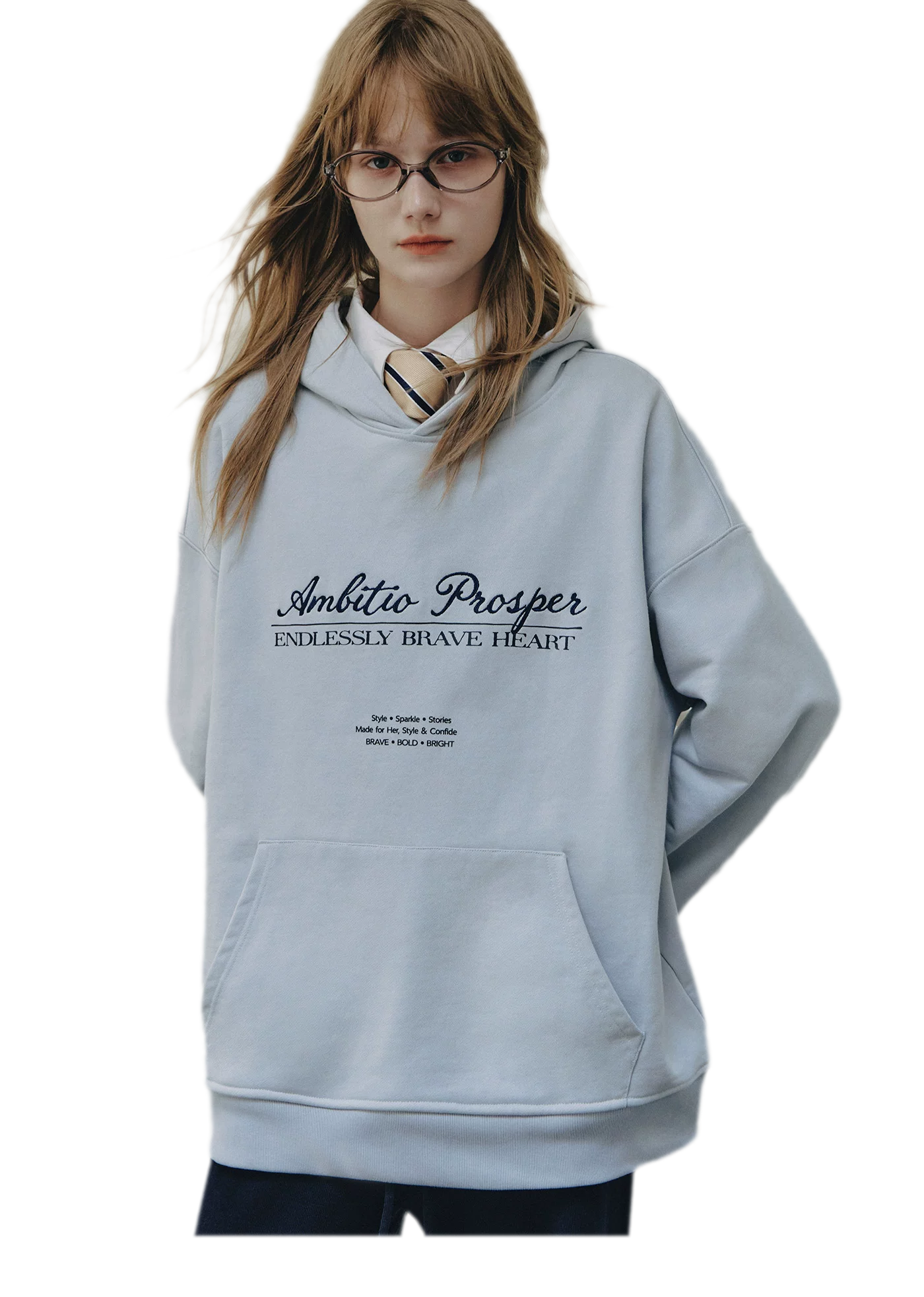Embroidered Cotton Hooded Sweatshirt