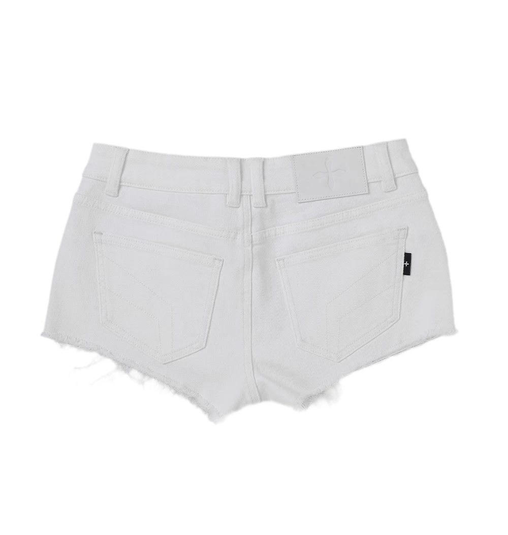Wild Phantom Ultra Low-Rise Denim Shorts