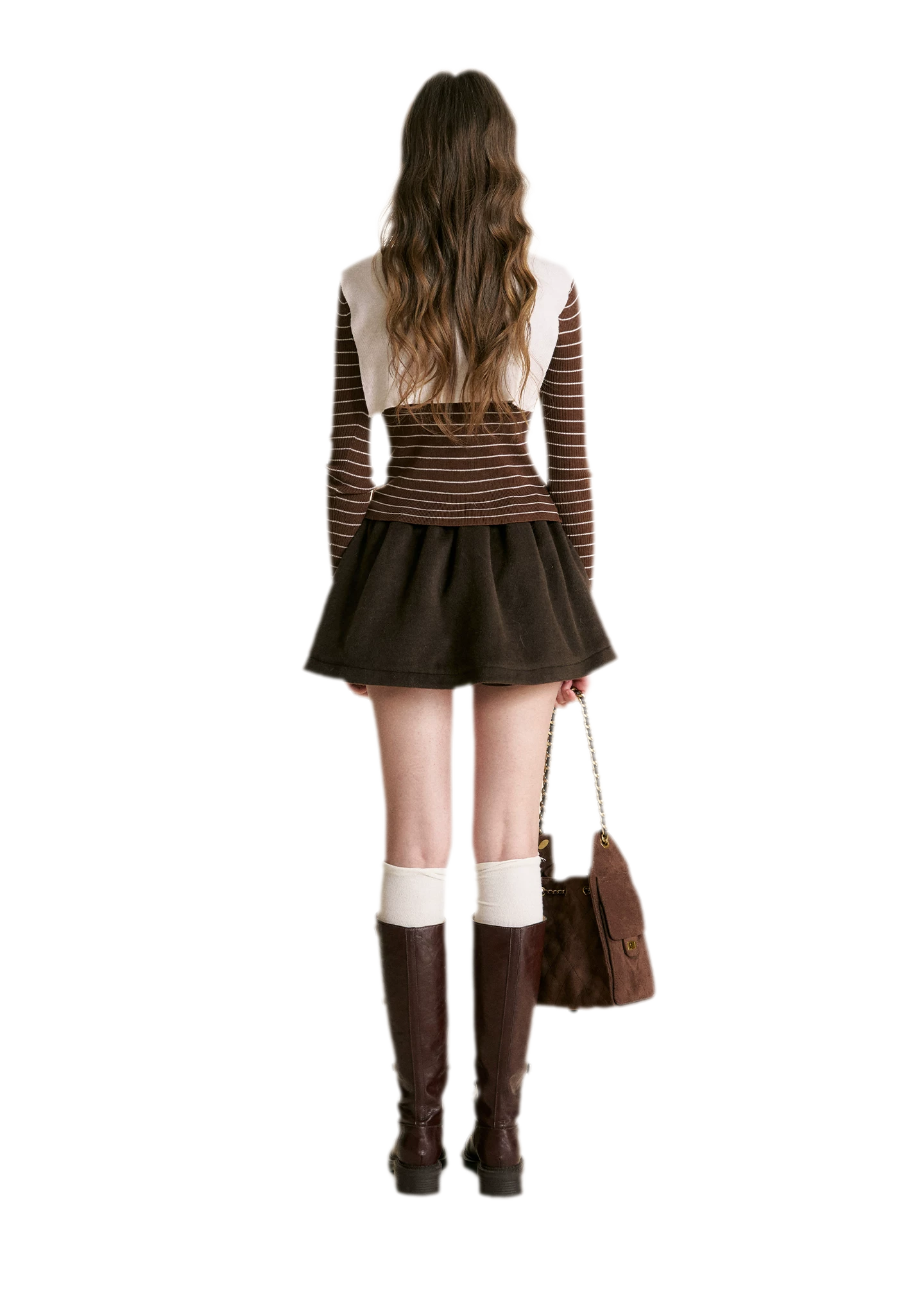 Wool Blend Shawl Knit Top
