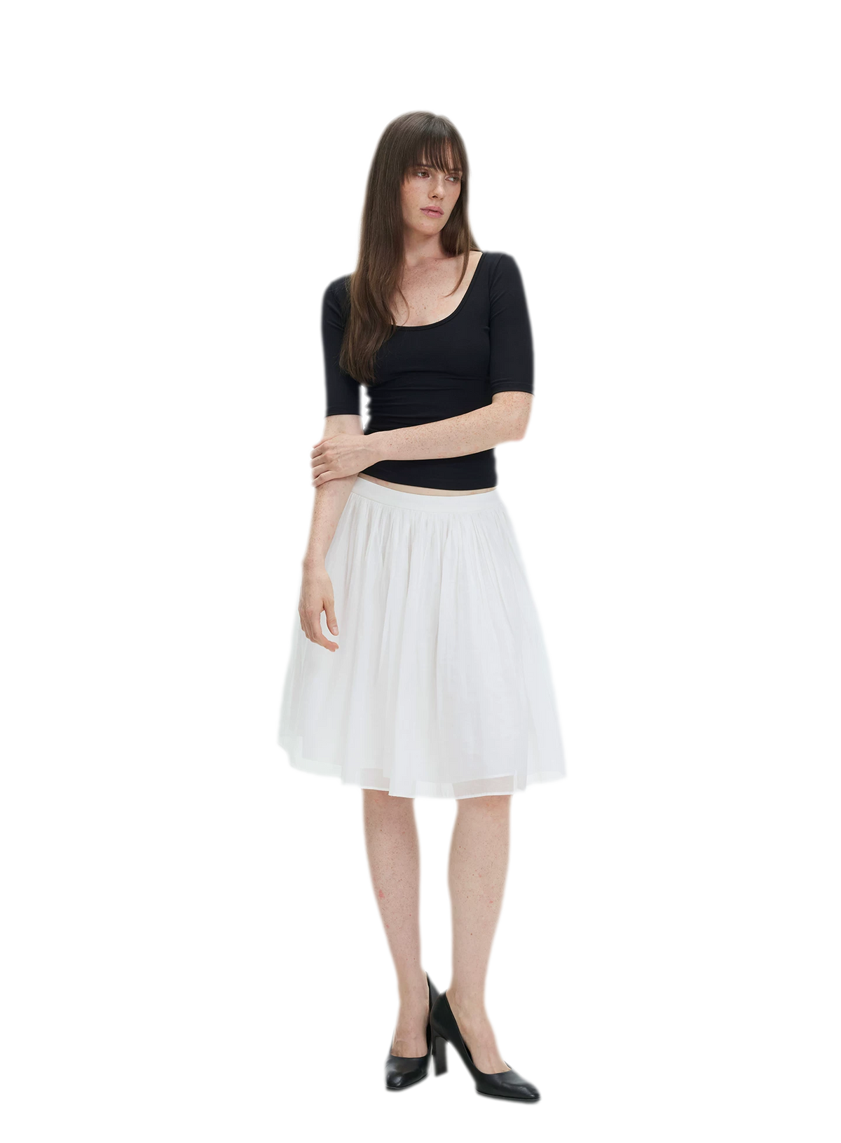 Soft U-Neck Slim-Fit T-Shirt