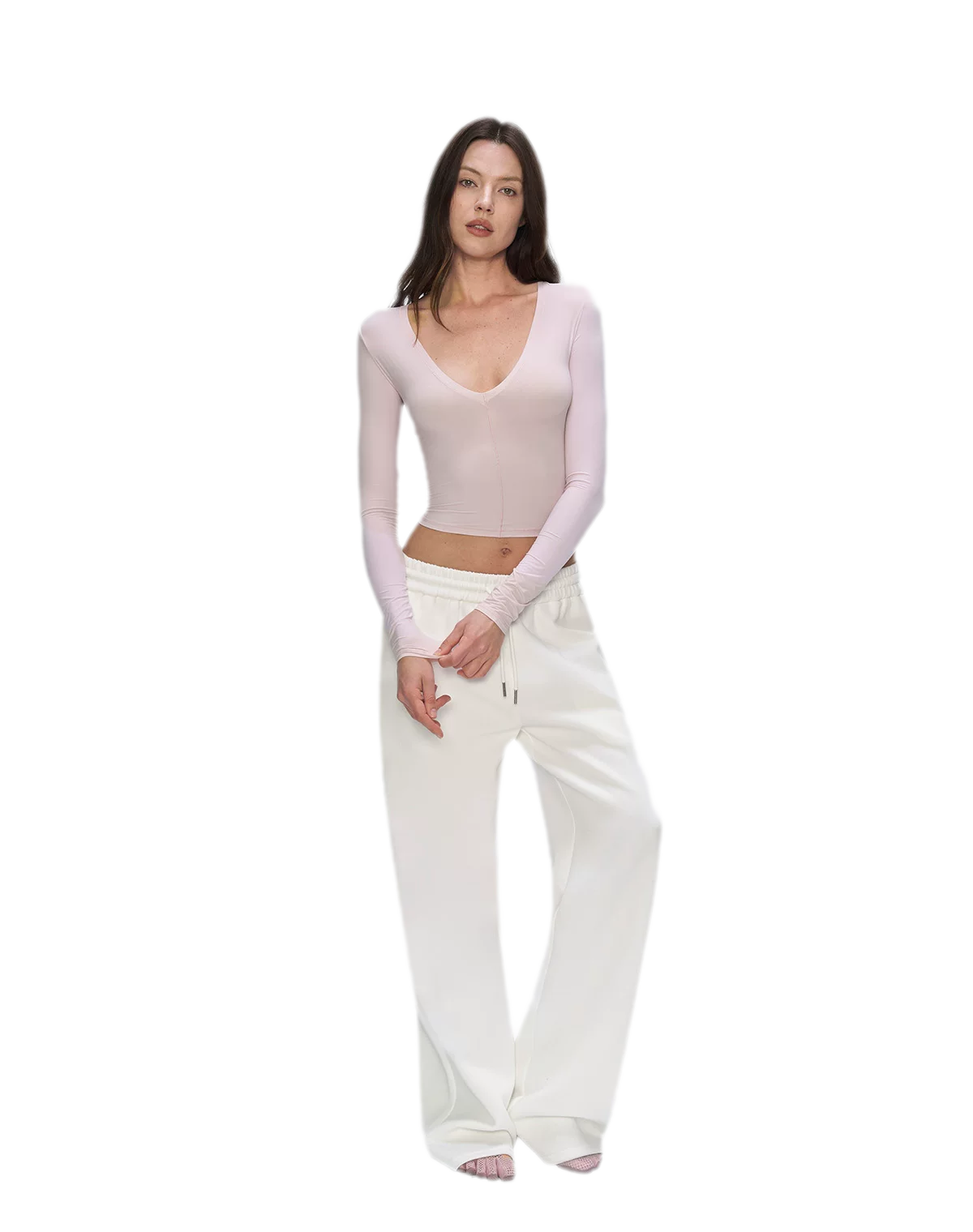 Air Cotton Wide-Leg Sweatpants