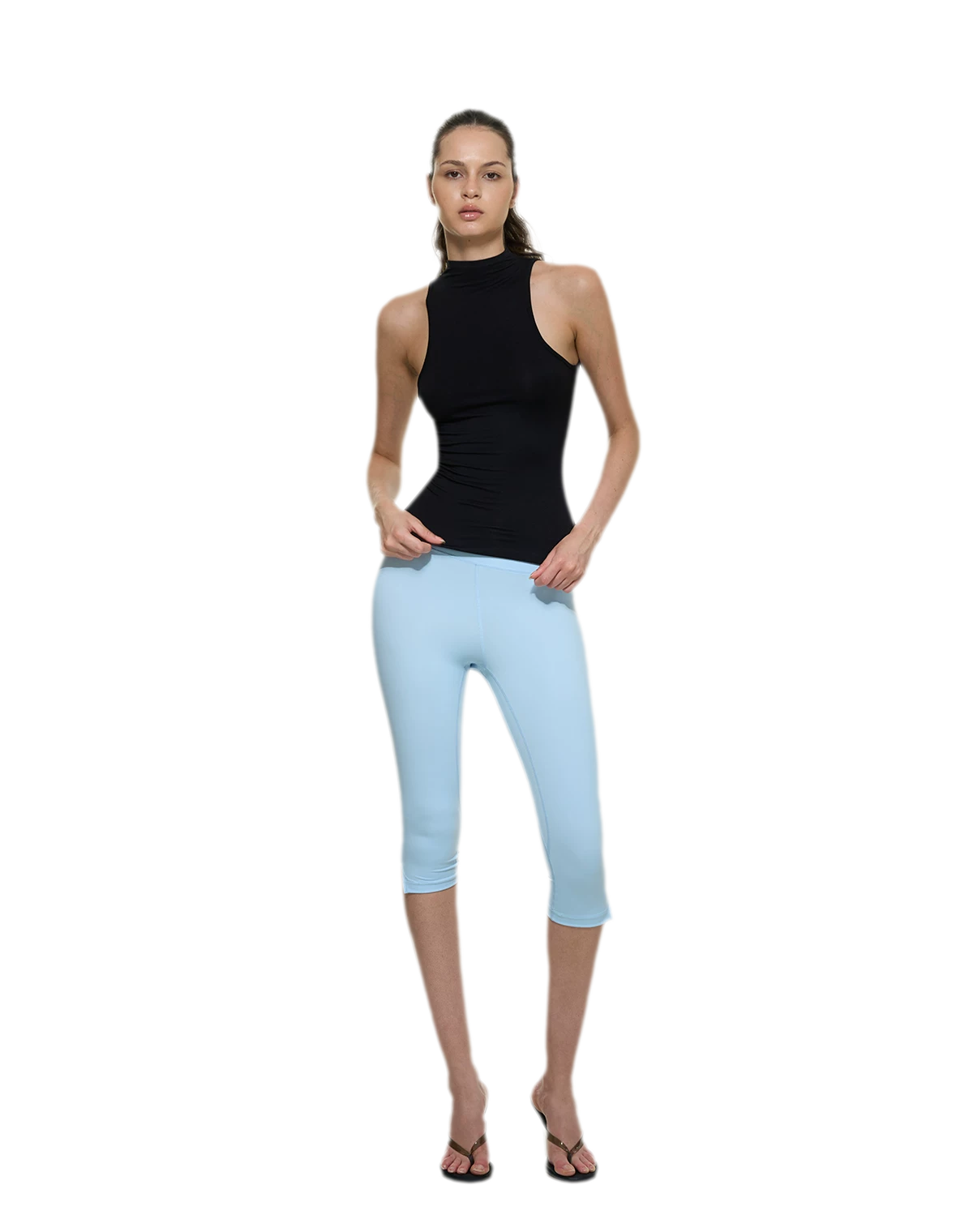 Knitted Semi-High Neck Vest