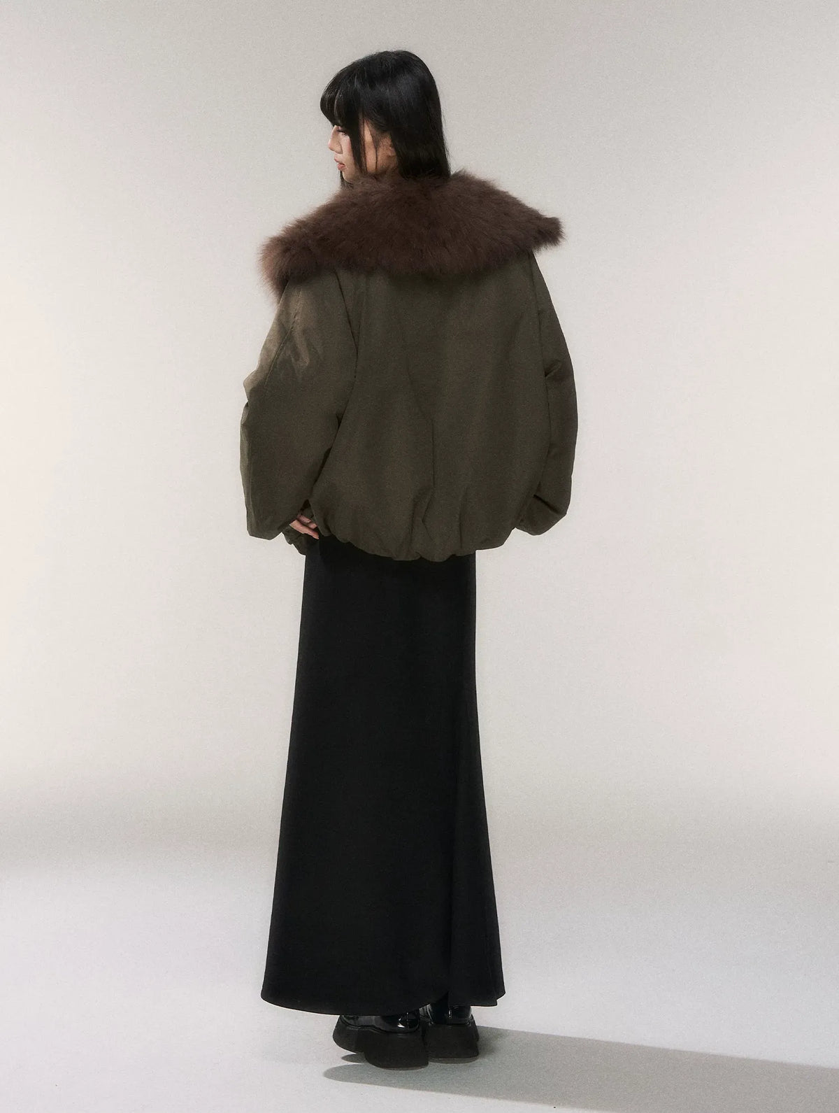 Goose Down Fox Fur Jacket