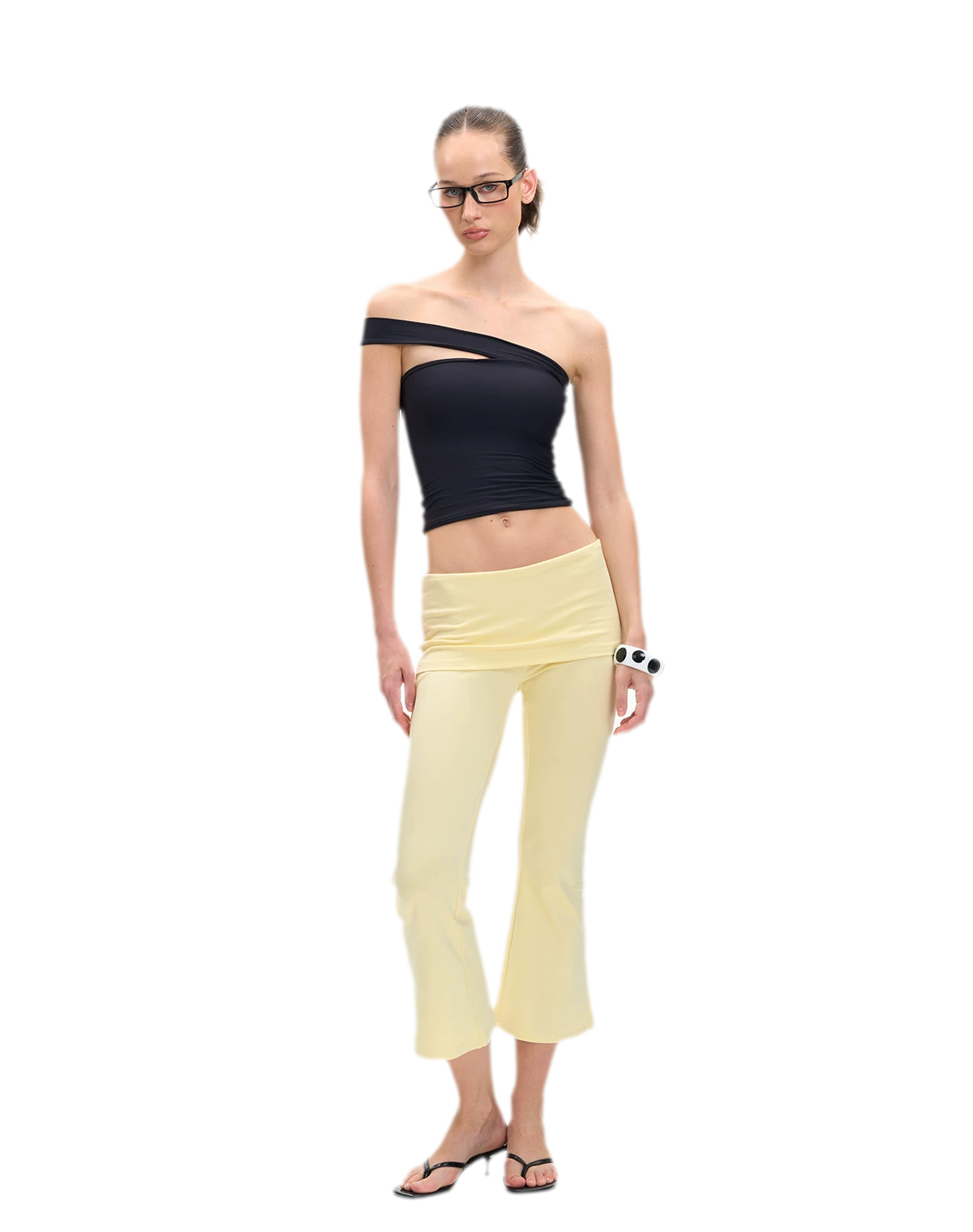 Asymmetric Strap Bustier Top