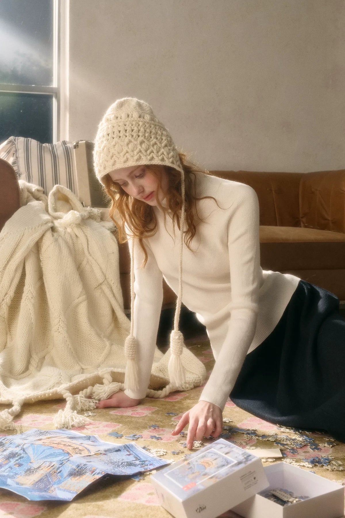 Cashmere Ribbed Fitted Sweater