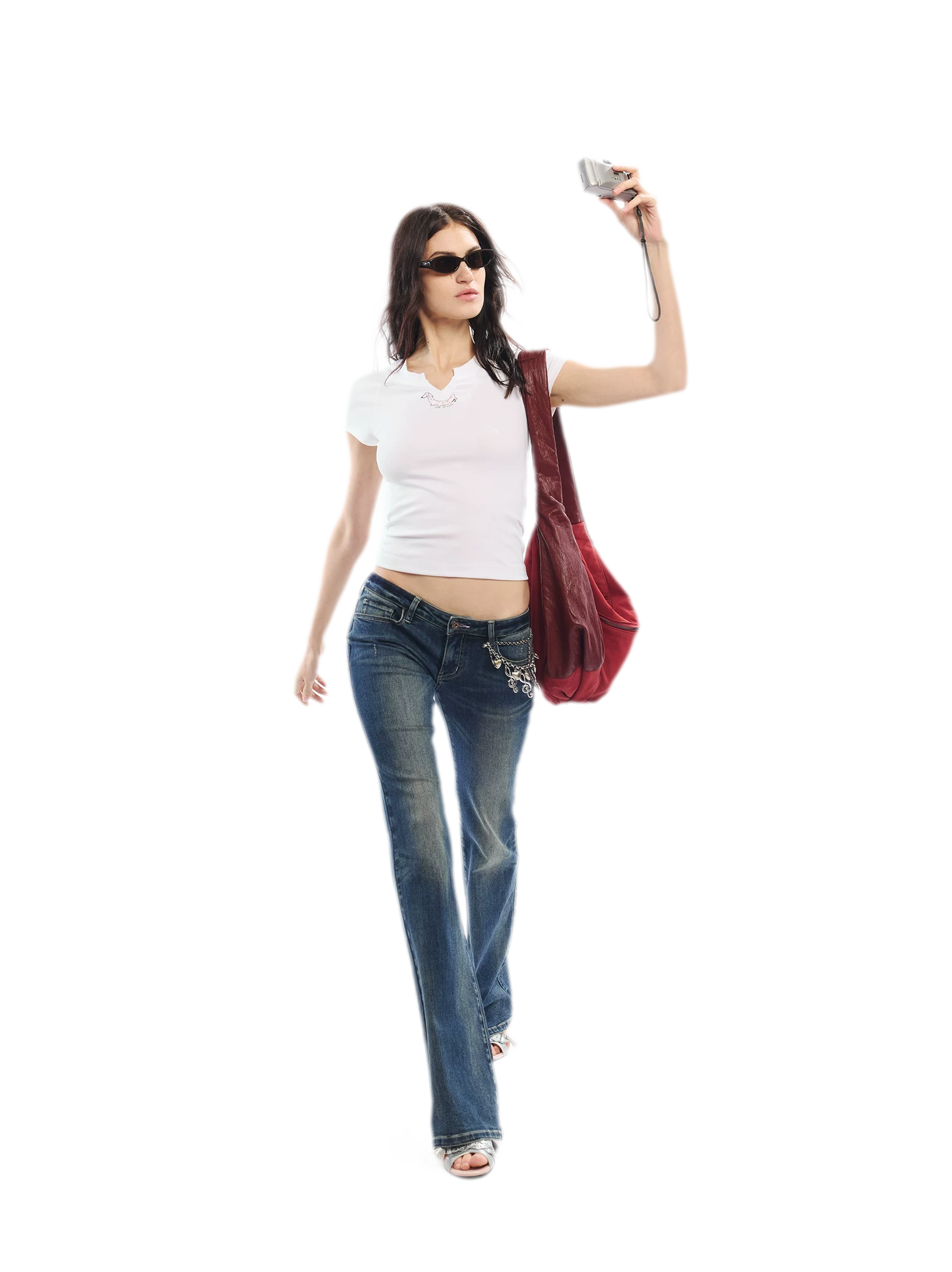 Summer V-neck Slim Fit T-shirt