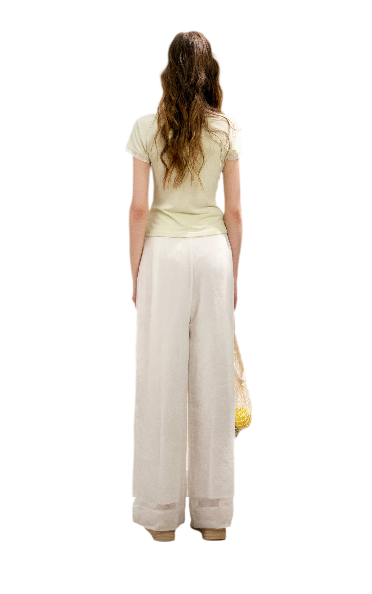 Double-Layer Collar Lace T-Shirt