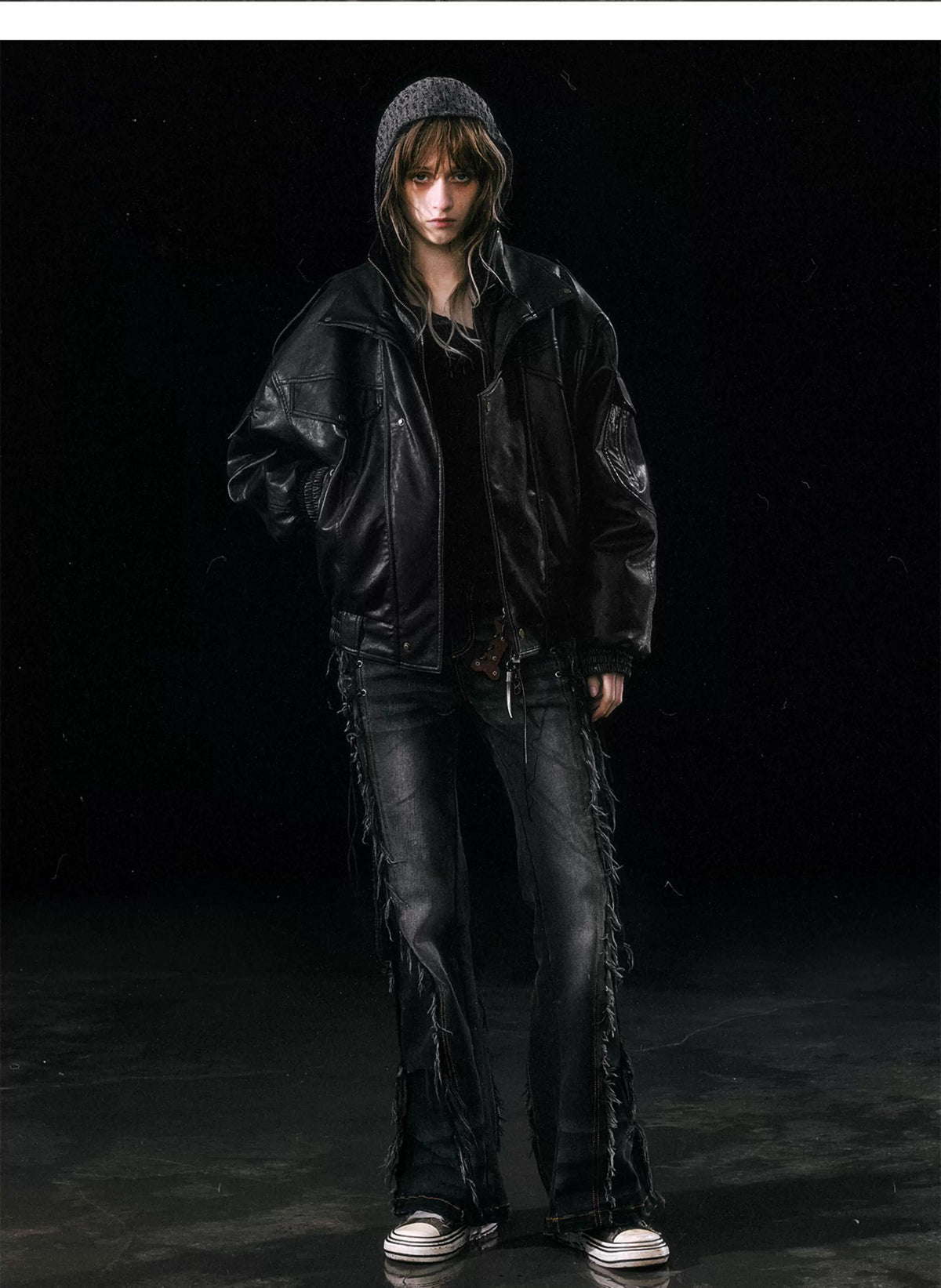 Detachable Fur Collar Flight Jacket
