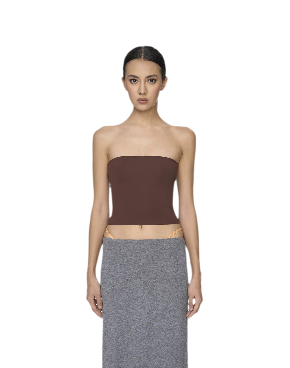 Imported Brushed Bustier Top