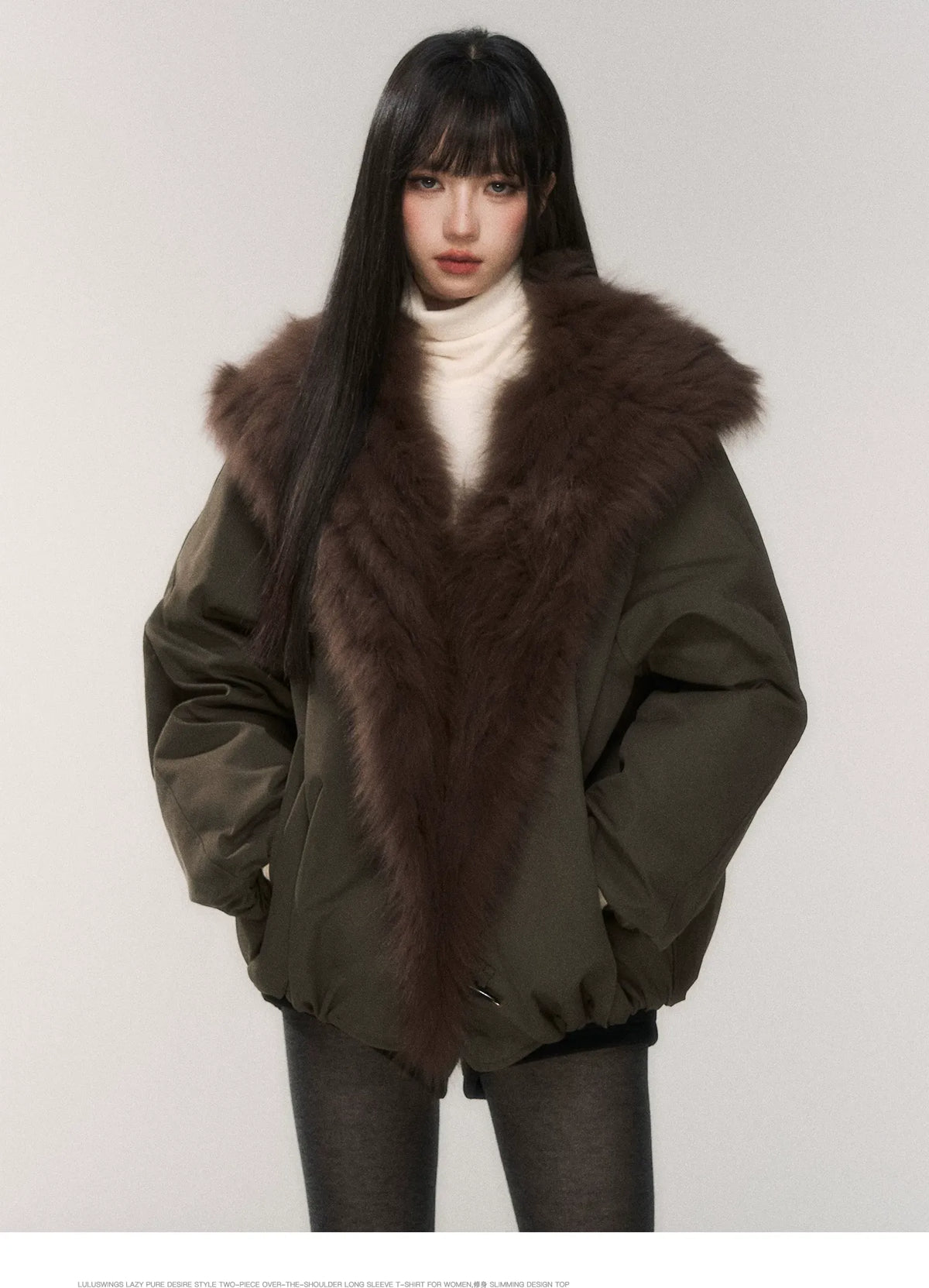 Goose Down Fox Fur Jacket