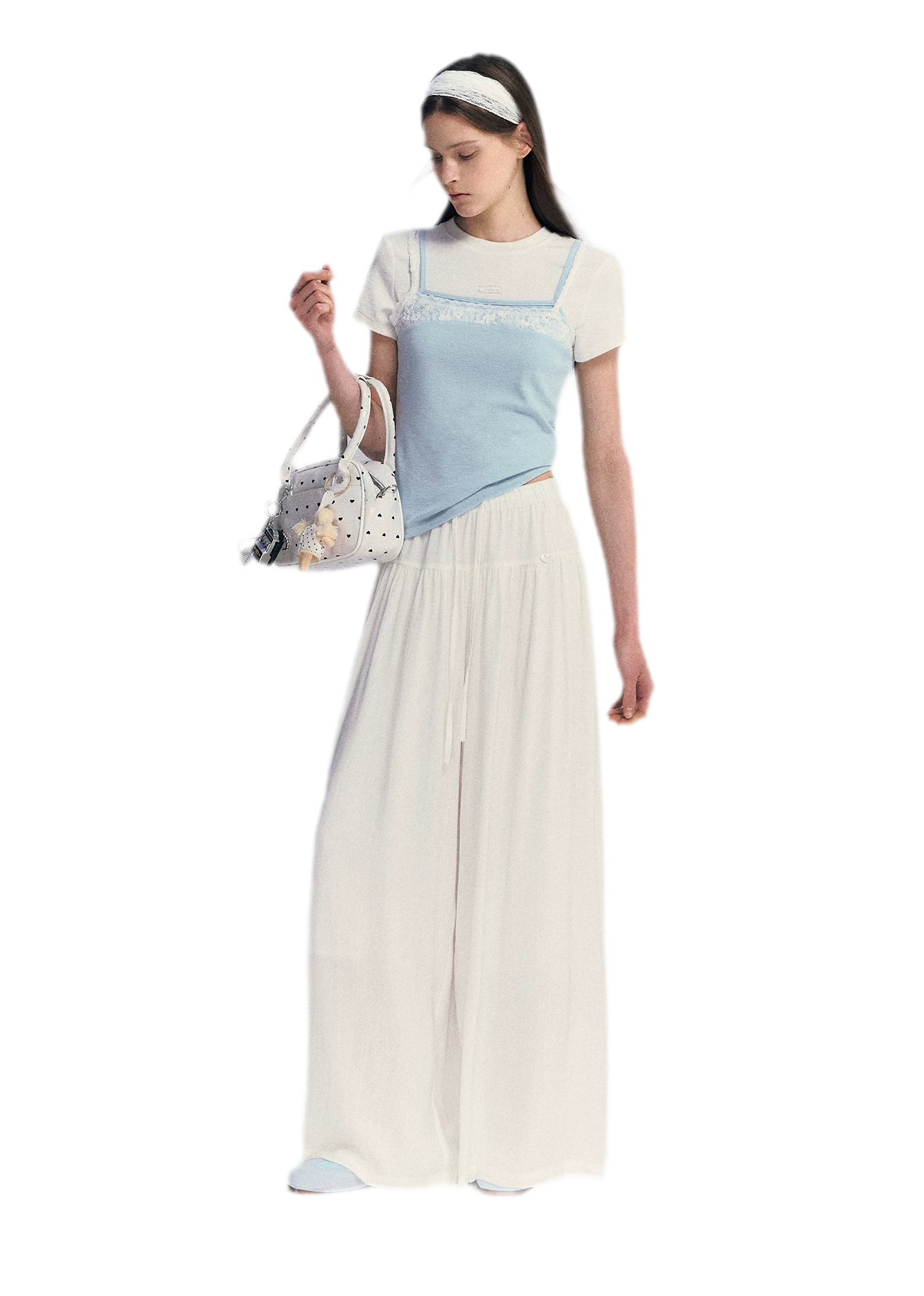 Lace Trim Layered Tee