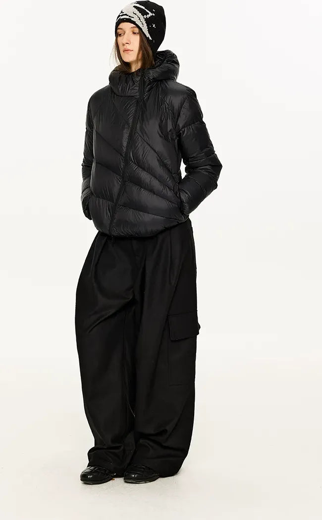 Lightweight Hooded Down Jacket