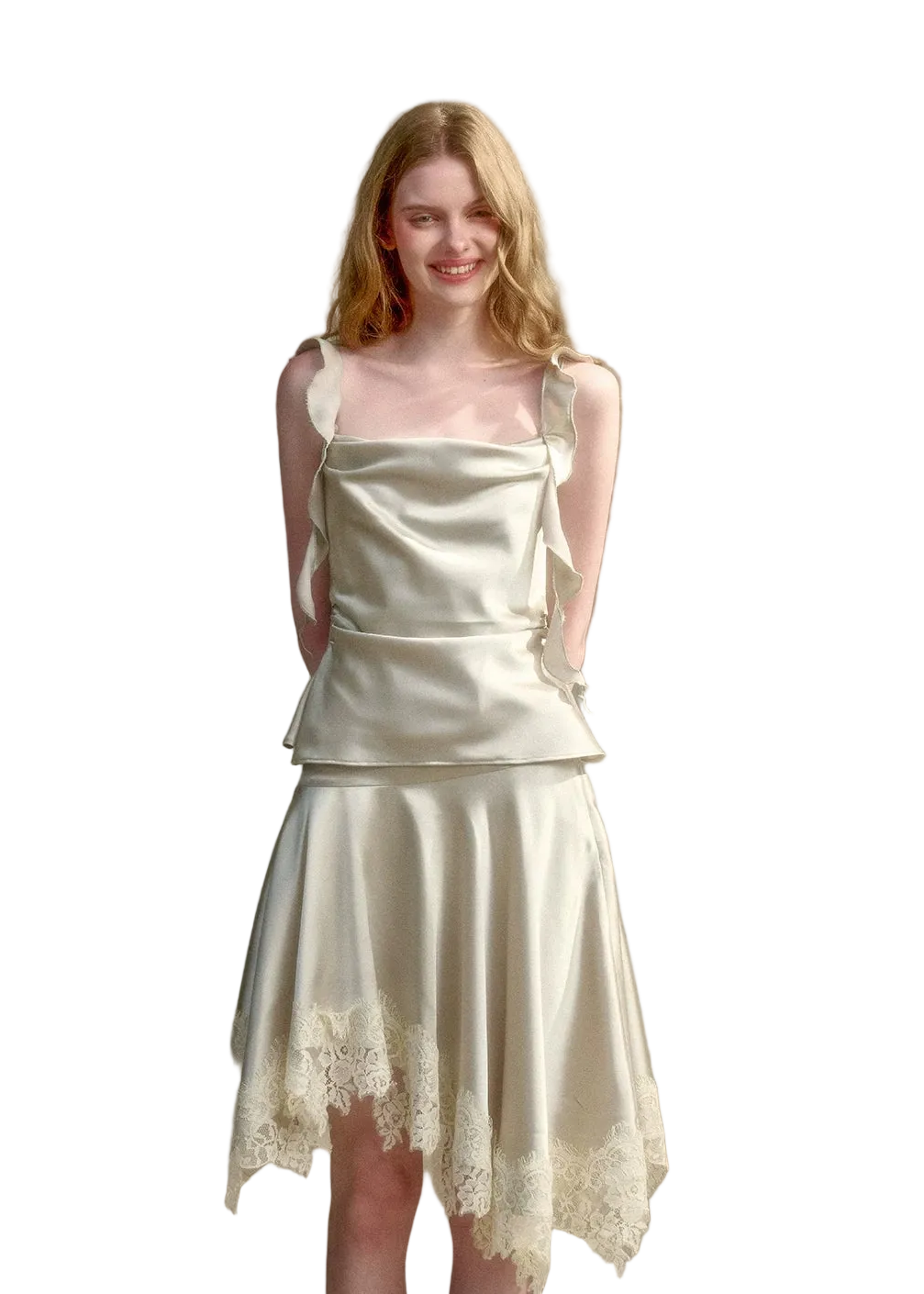Sage Green Ocean Satin Set
