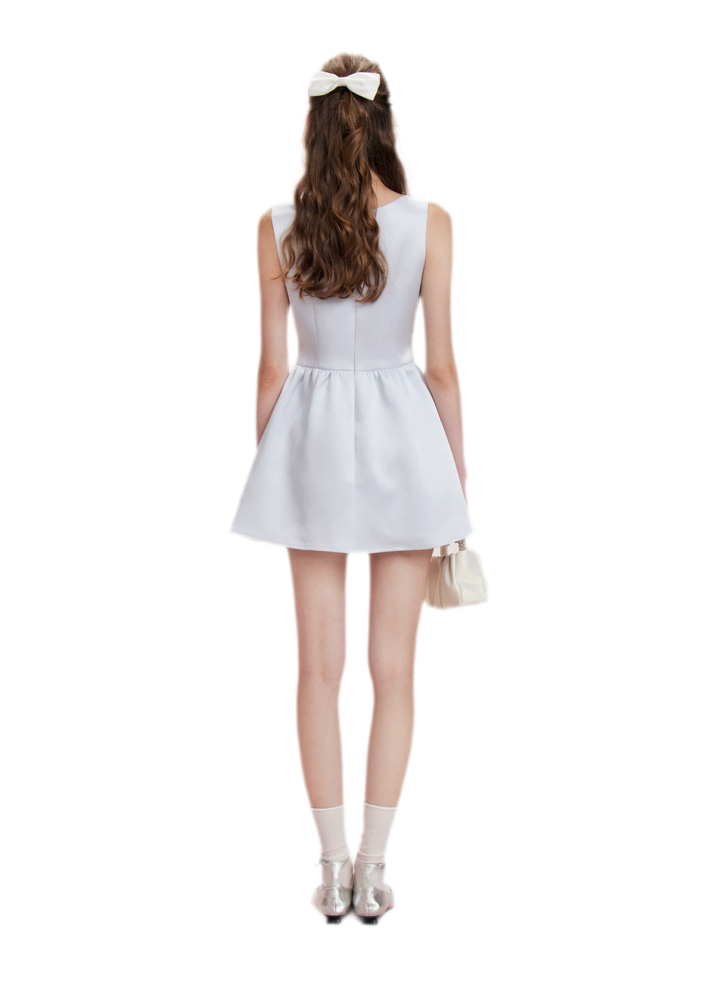 Lace Waist Satin Dress