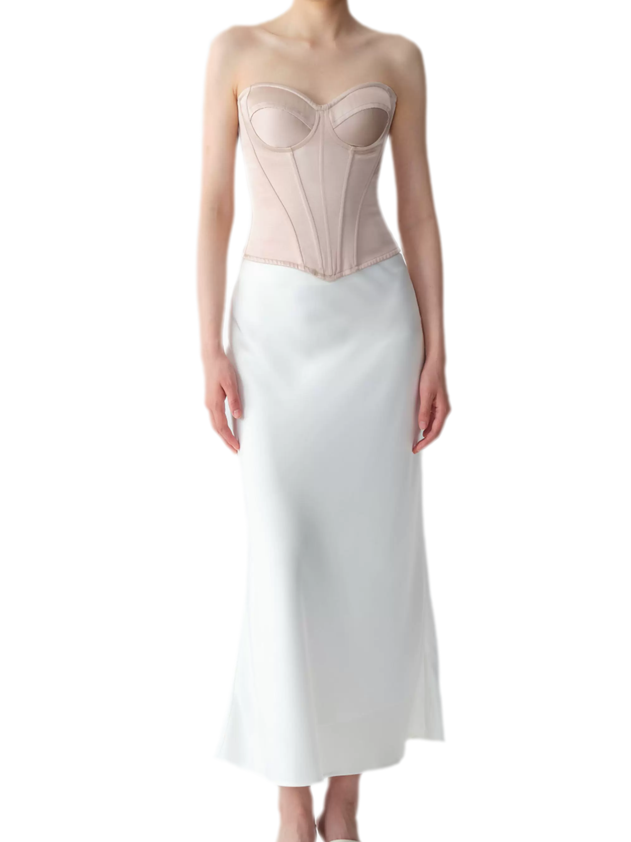 Velvet Bow Satin Corset