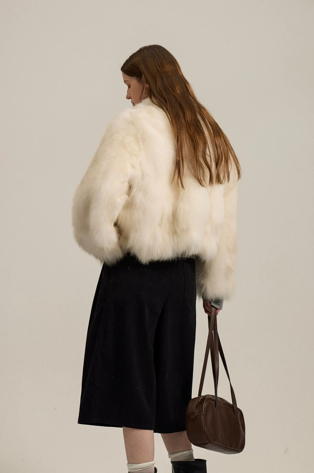 Gradient Fox Fur Jacket
