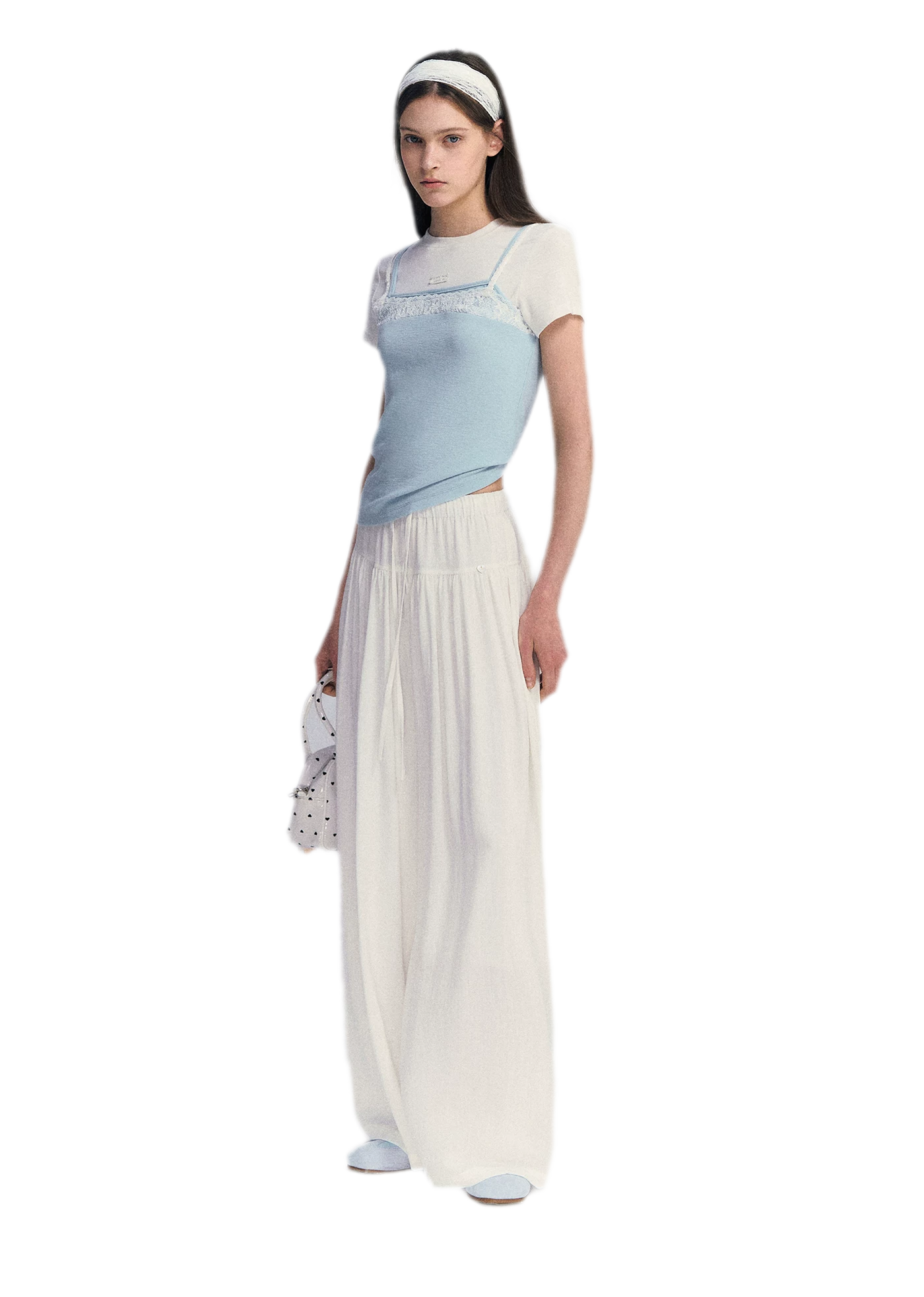 Lace Trim Layered Tee