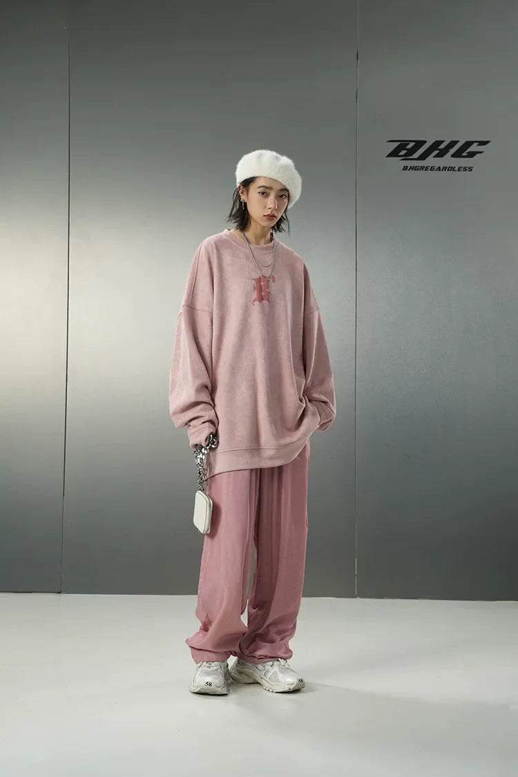 Eco Suede Oversized Sweatshirt